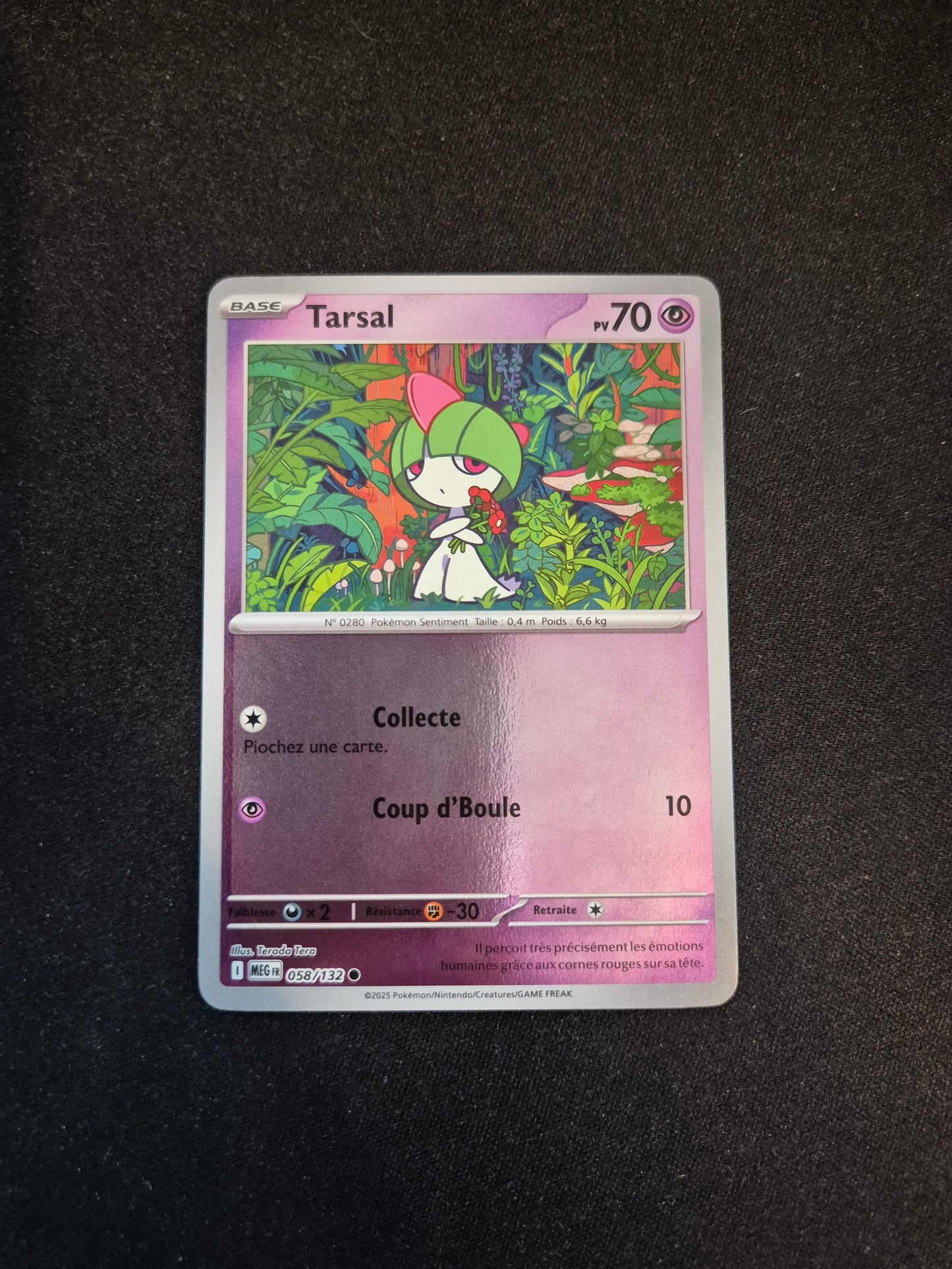 Carte Pokémon Tarsal Reverse 058/132 ME01 Méga-Évolution