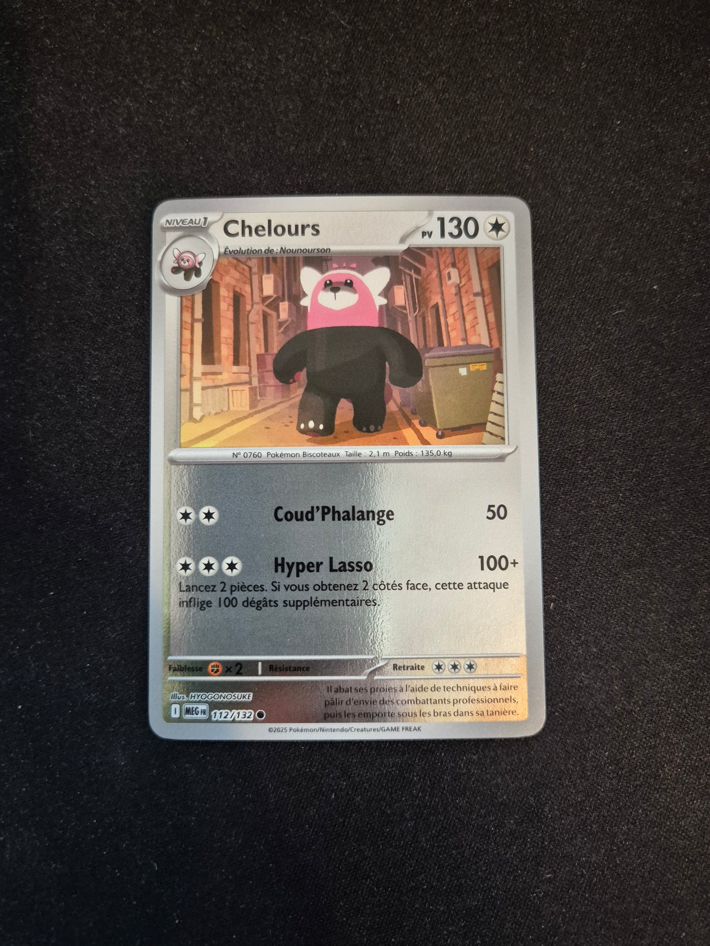 Carte Pokémon Chelours Reverse 112/132 ME01 Méga-Évolution