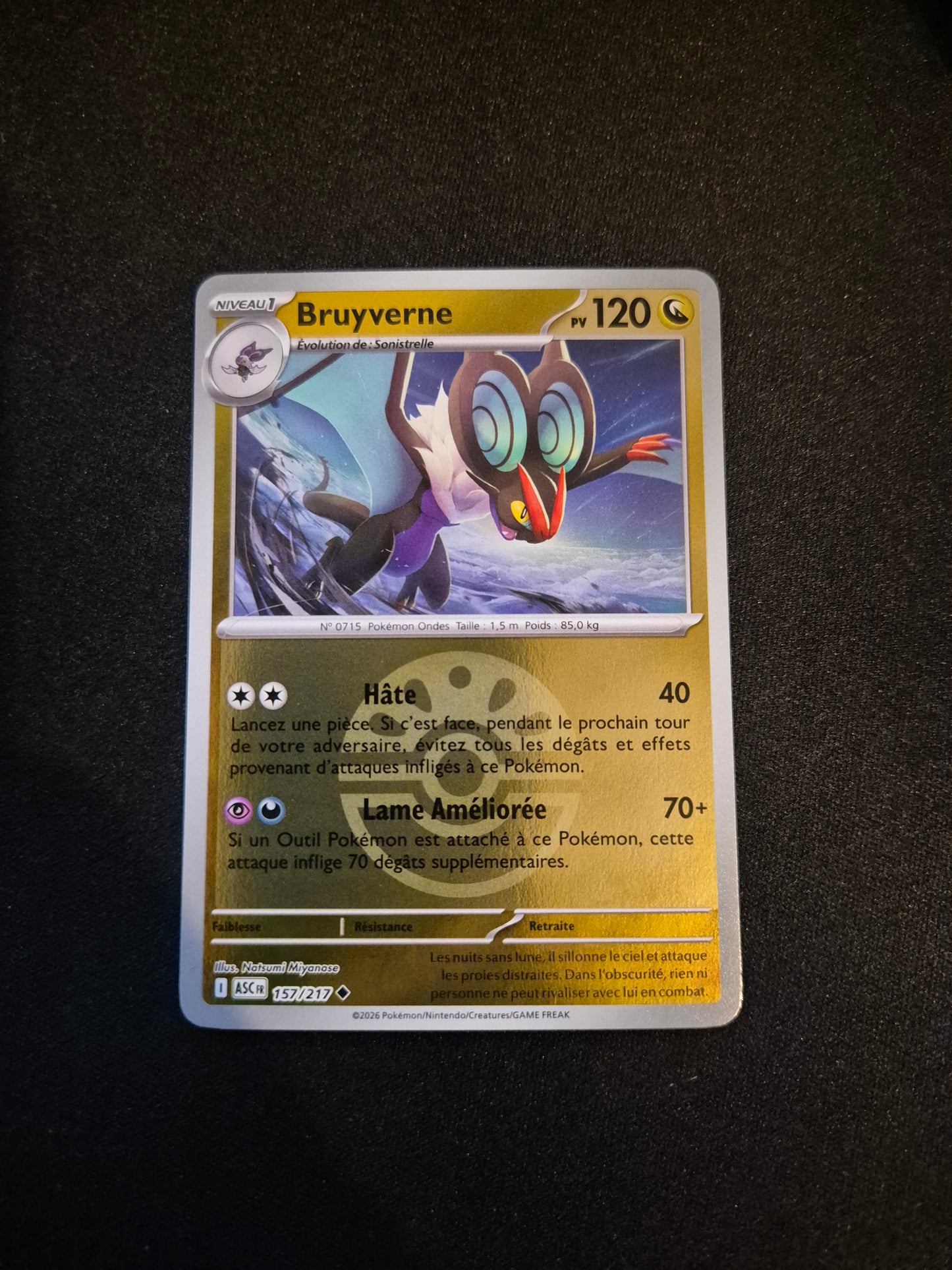 Carte Pokémon Bruyverne Reverse Pokéball 157/217 ME2.5 Héros Transcendants