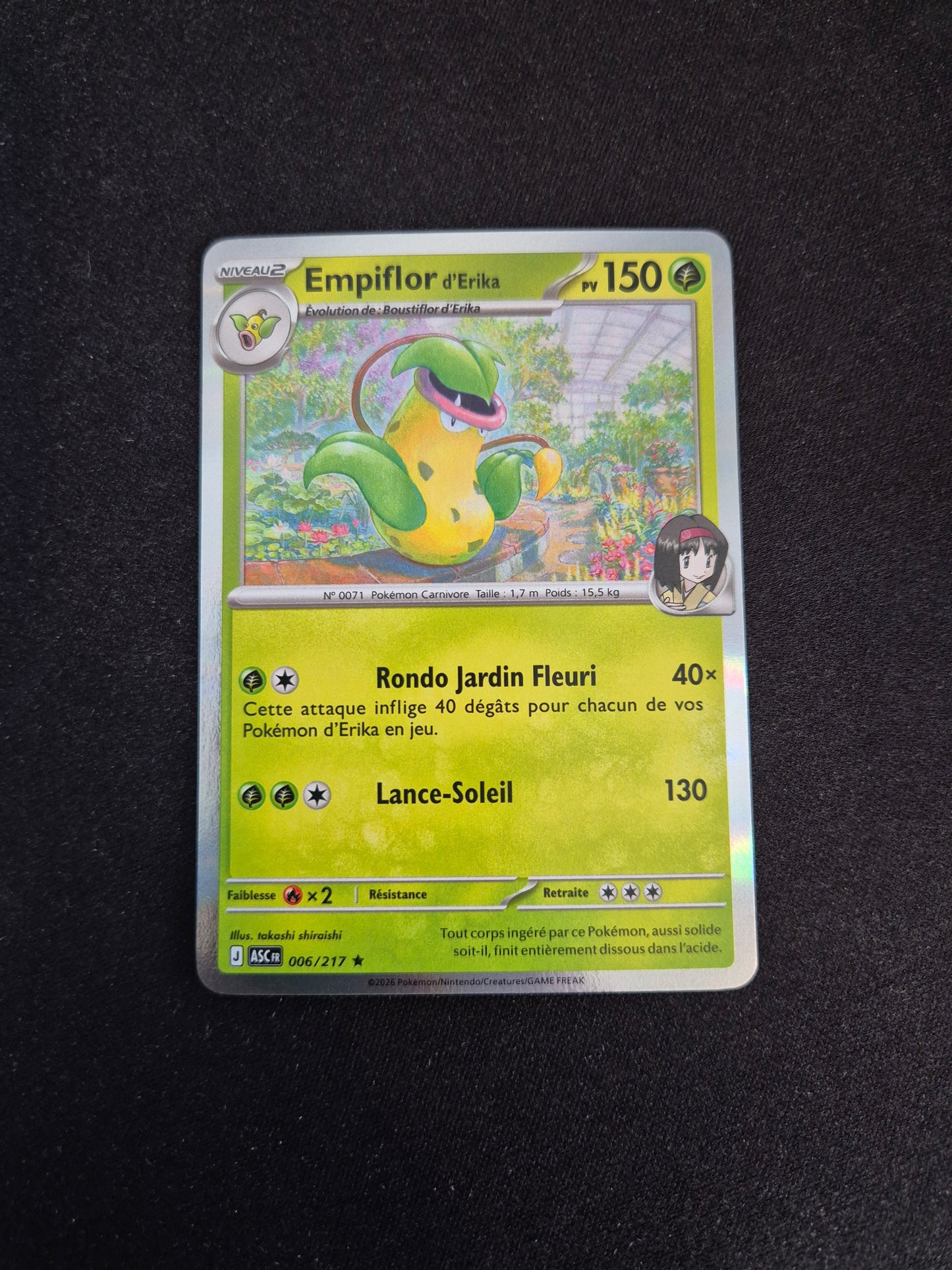 Carte Pokémon Empiflor Holo 006/217 ME2.5 Héros Transcendants