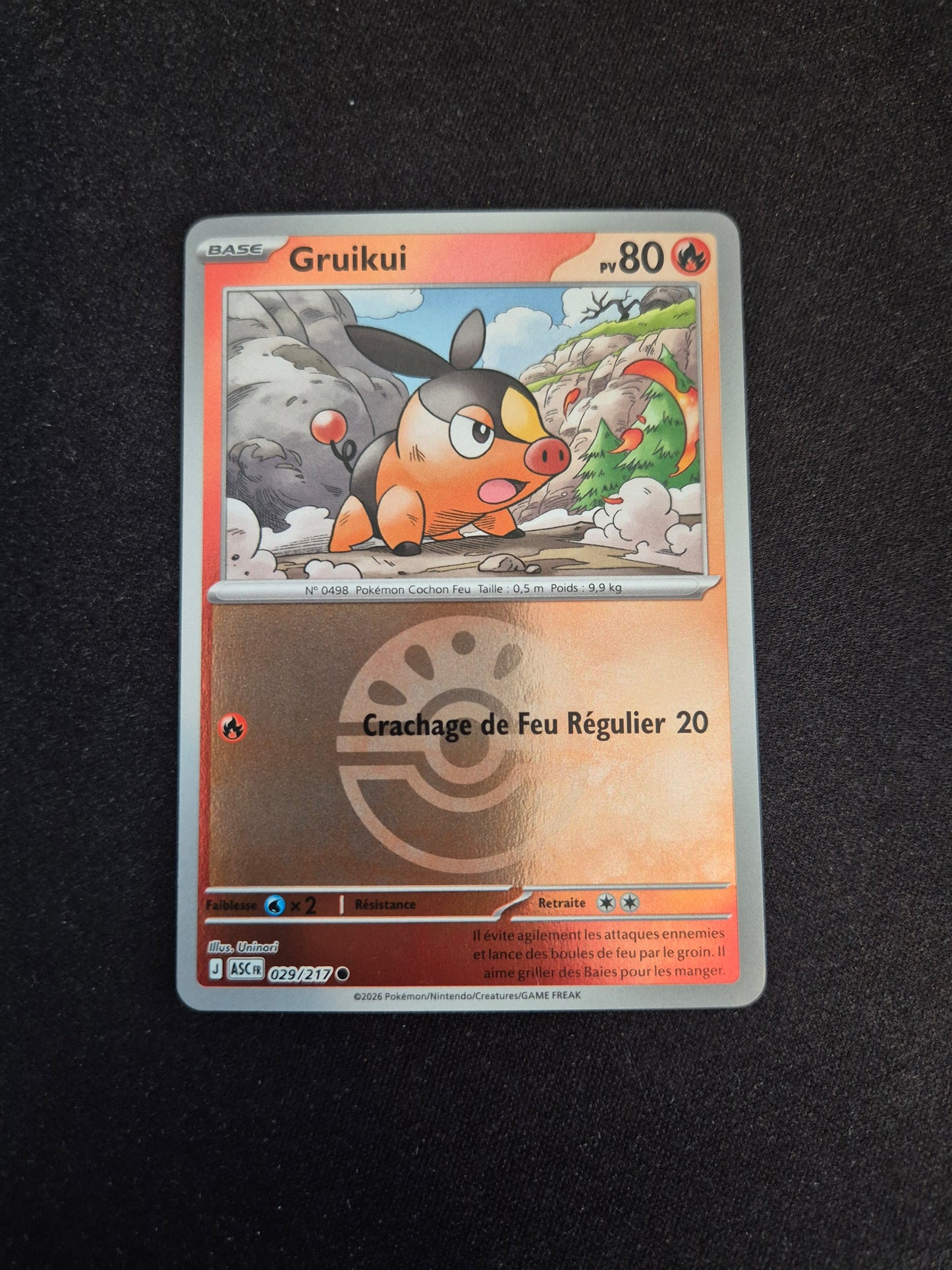 Carte Pokémon Gruikui Reverse Pokéball 029/217 ME2.5 Héros Transcendants