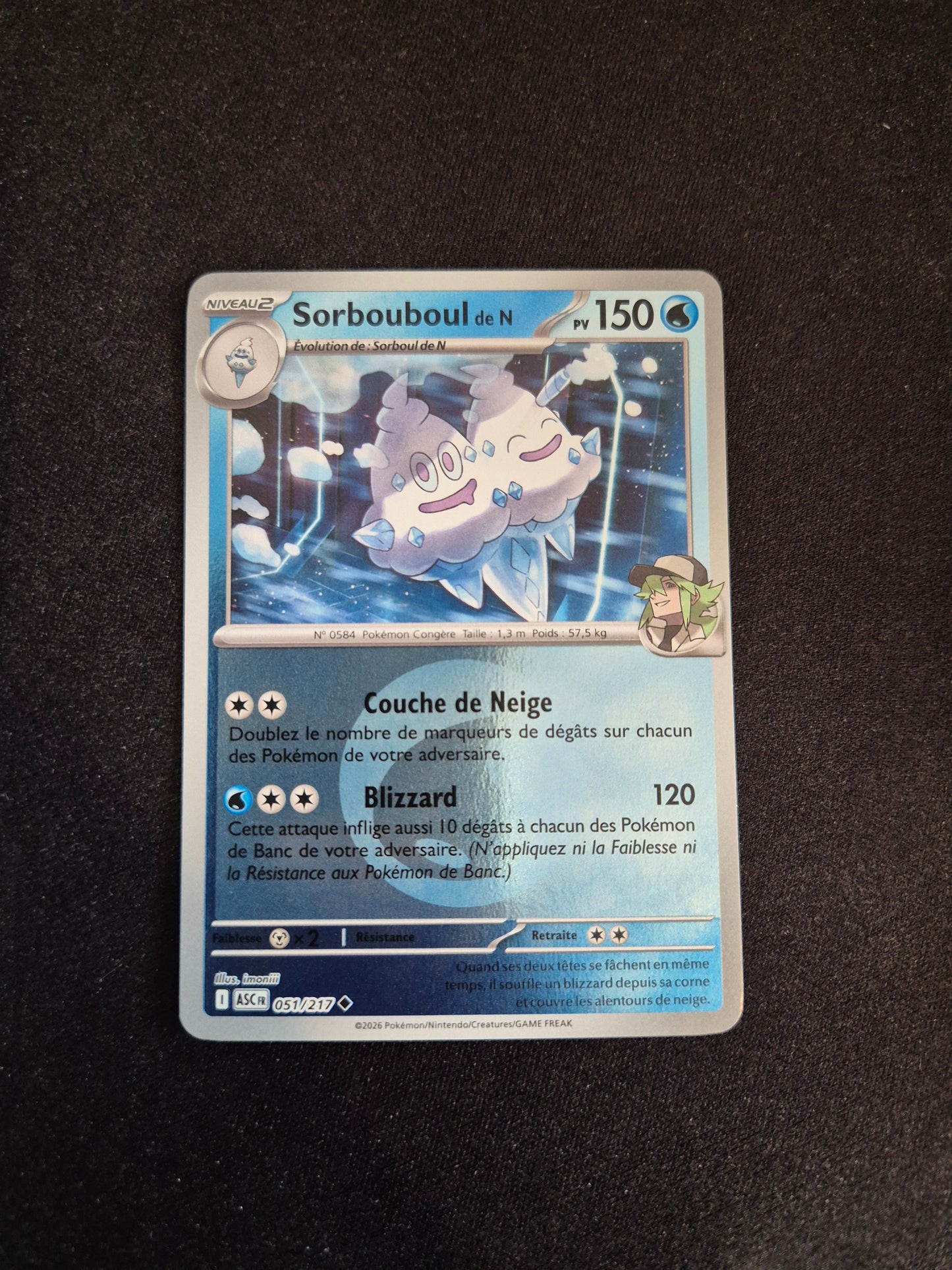 Carte Pokémon Sorbouboul Reverse Energie 051/217 ME2.5 Héros Transcendants