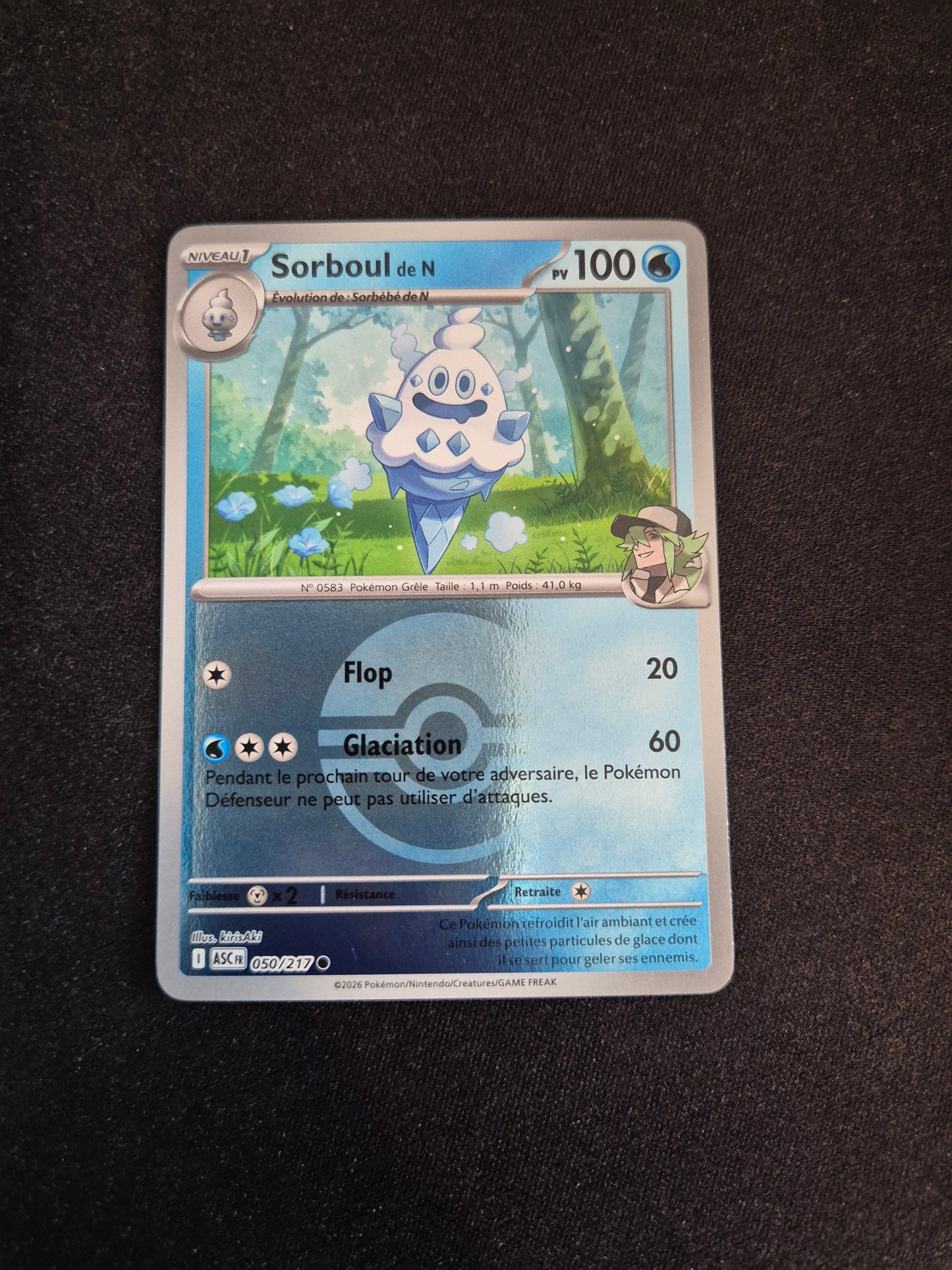 Carte Pokémon Sorboul Reverse Pokéball 050/217 ME2.5 Héros Transcendants