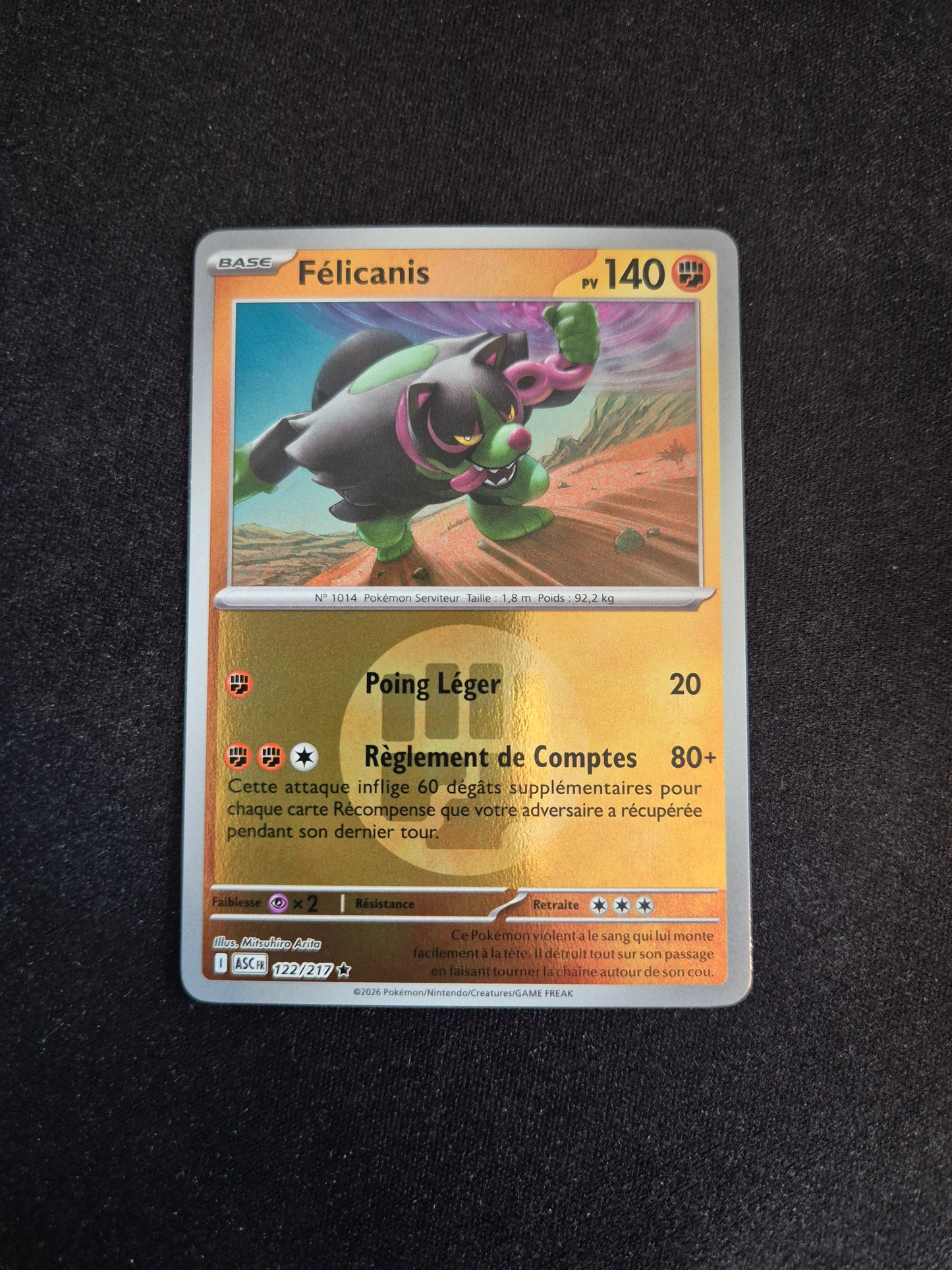 Carte Pokémon Félicanis Reverse Energie 122/217 ME2.5 Héros Transcendants