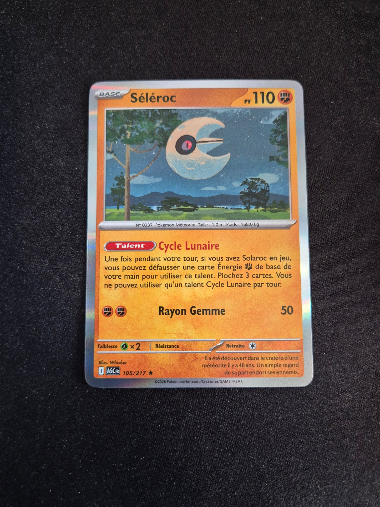 Carte Pokémon Séléroc Holo 105/217 ME2.5 Héros Transcendants