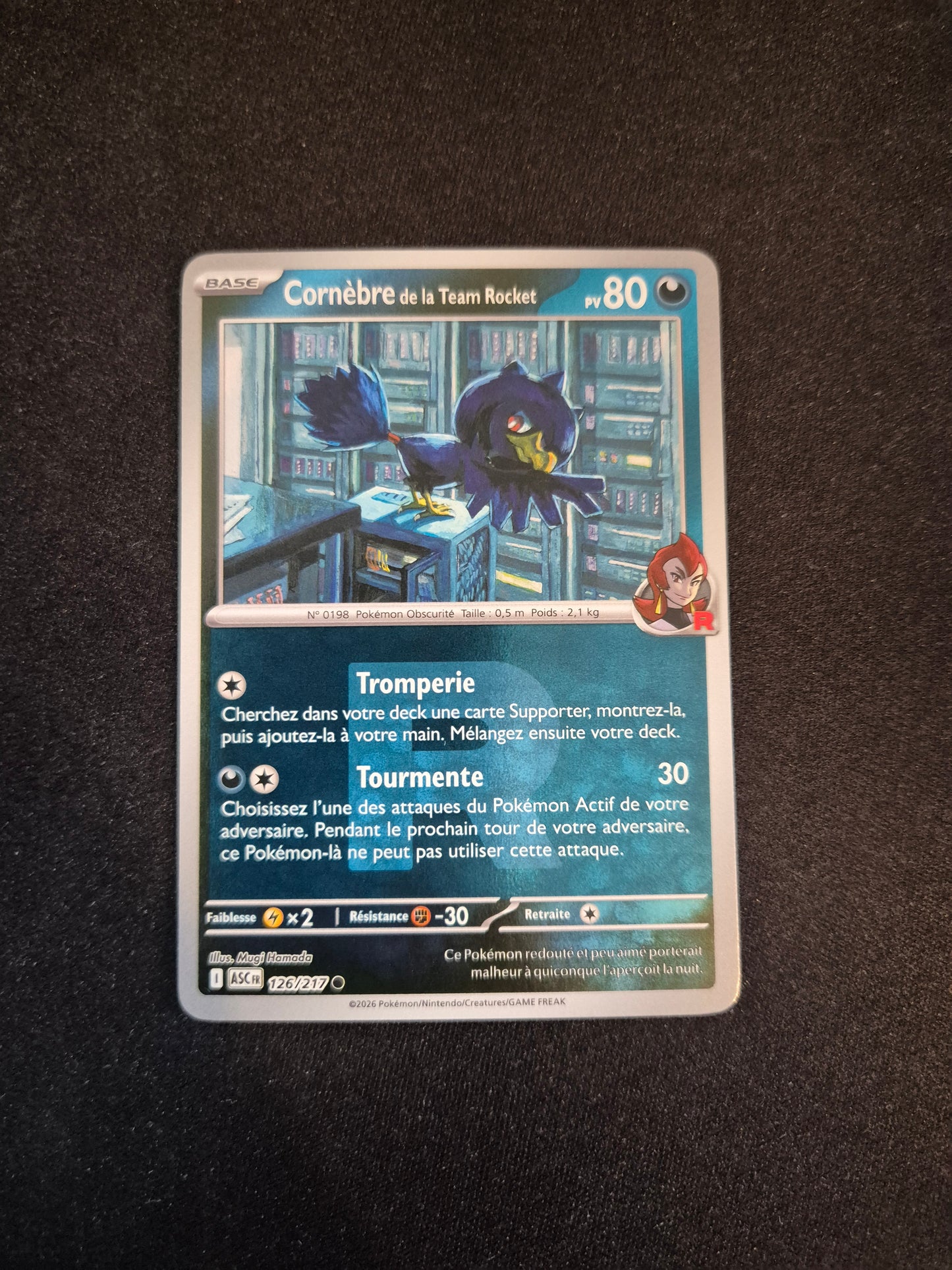 Carte Pokémon Cornèbre Reverse 126/217 ME2.5 Héros Transcendants