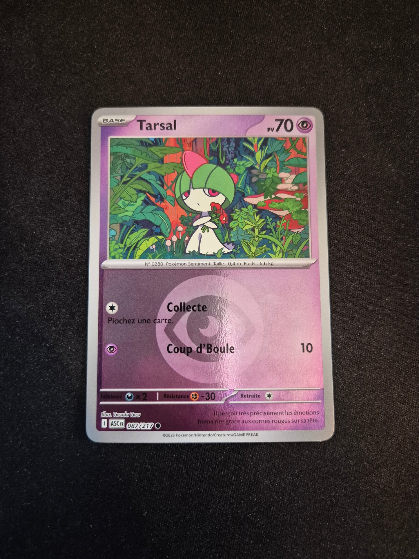 Carte Pokémon Tarsal Reverse Energie 087/217 ME2.5 Héros Transcendants