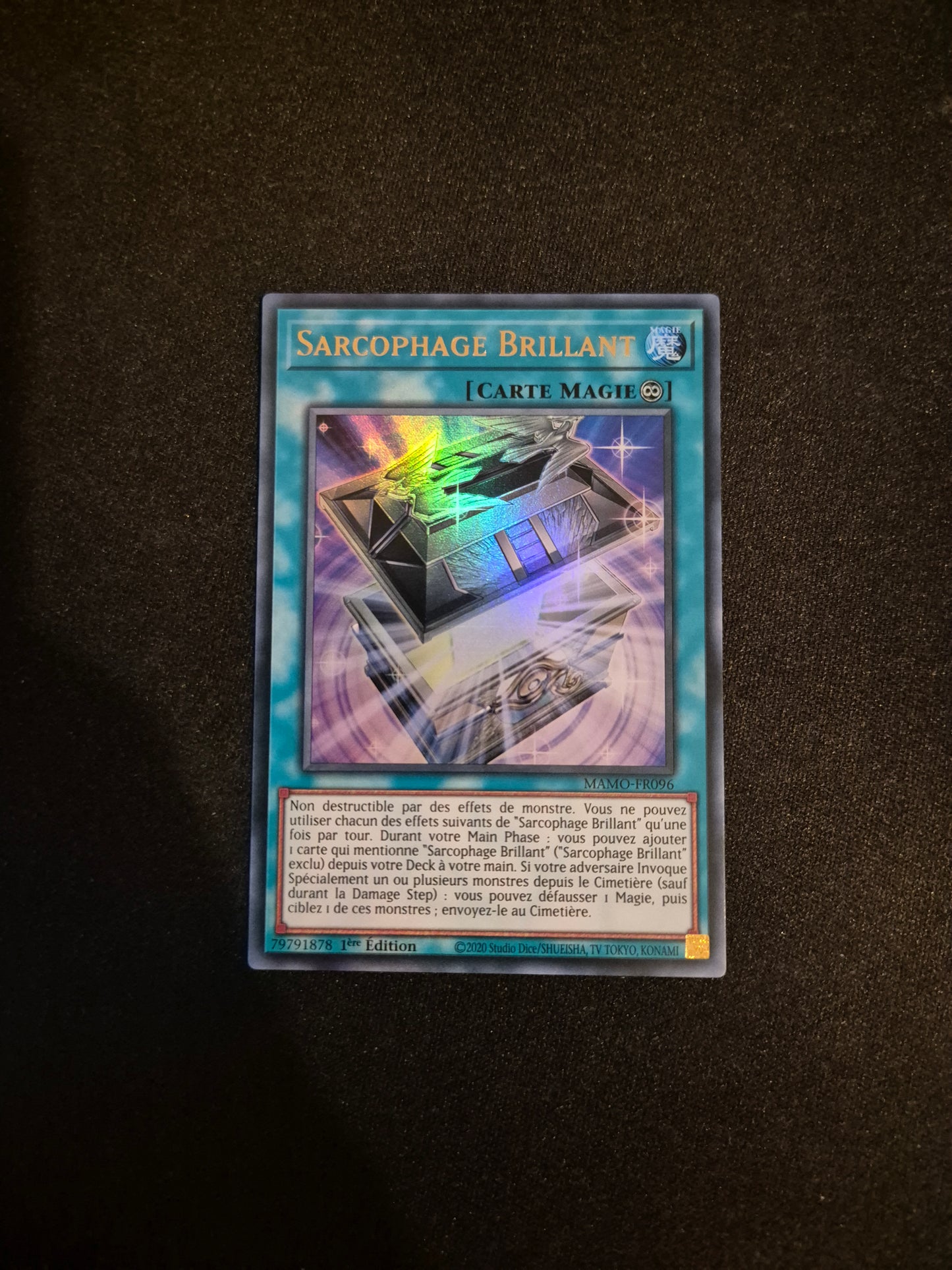 Carte Yu-Gi-Oh! Sarcophage Brillant Ultra Rare MAMO-FR096