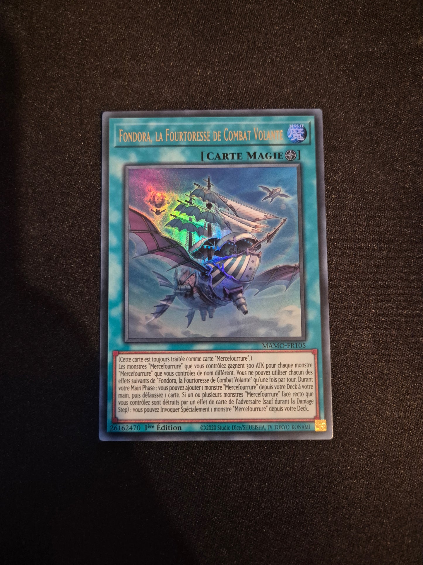 Carte Yu-Gi-Oh! Fondora La Fourtoresse de Combat Volante Ultra Rare MAMO-FR105