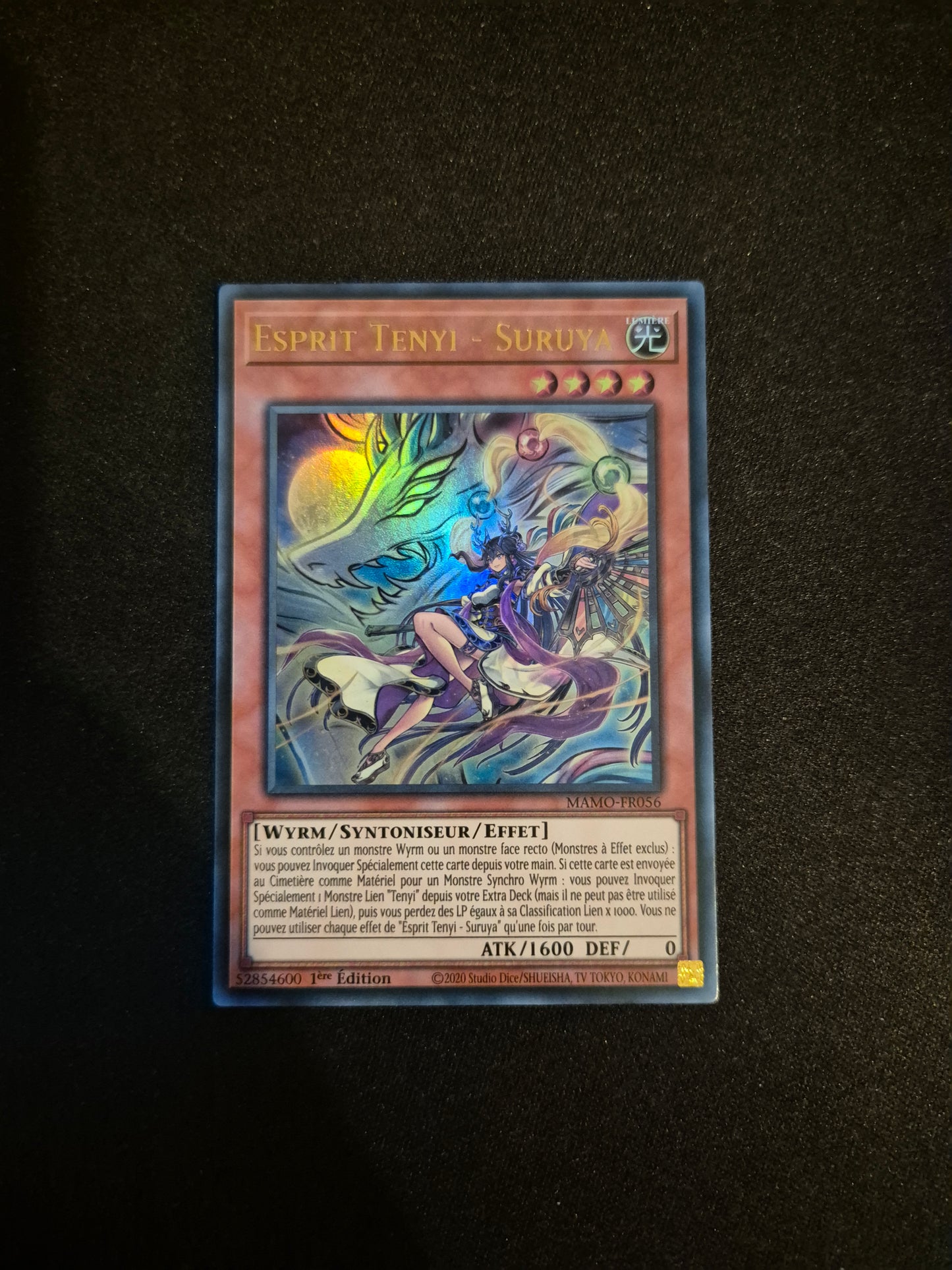 Carte Yu-Gi-Oh! Esprit Tenyi Suruya Ultra Rare MAMO-FR056