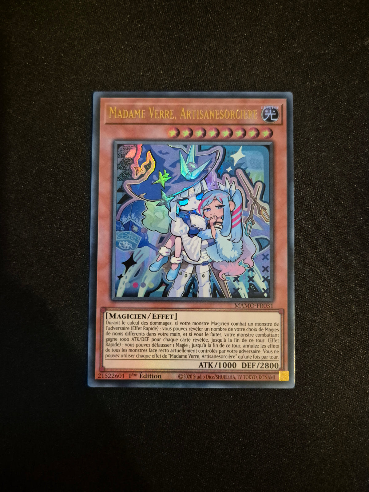 Carte Yu-Gi-Oh! Madame Verre Artisanesorcière Ultra Rare MAMO-FR031