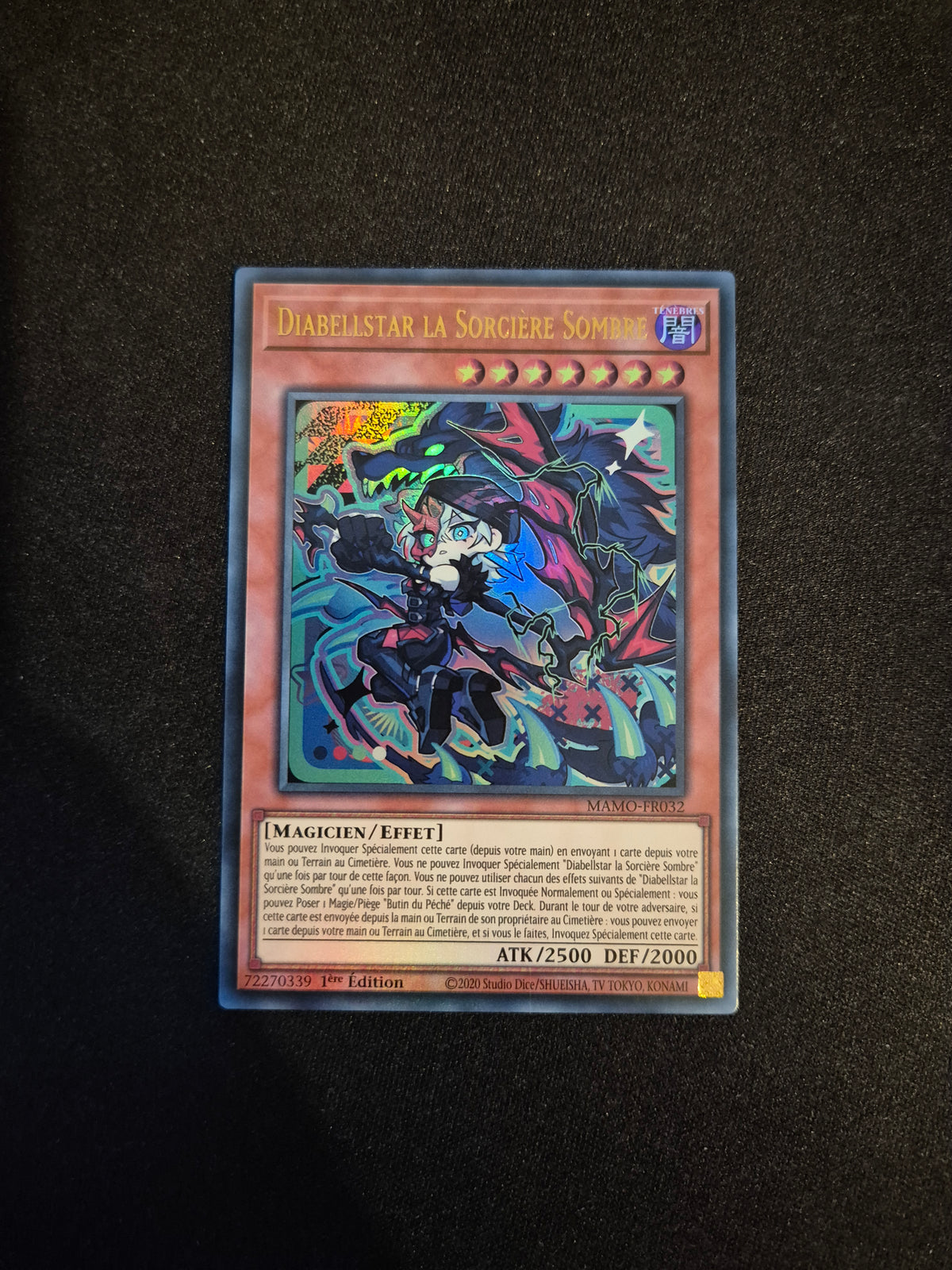 Carte Yu-Gi-Oh! Diabellstar la Sorcière Sombre Ultra Rare MAMO-FR032
