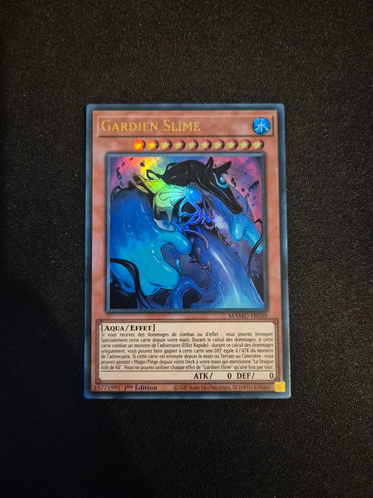 Carte Yu-Gi-Oh! Gardien Slime Ultra Rare MAMO-FR048