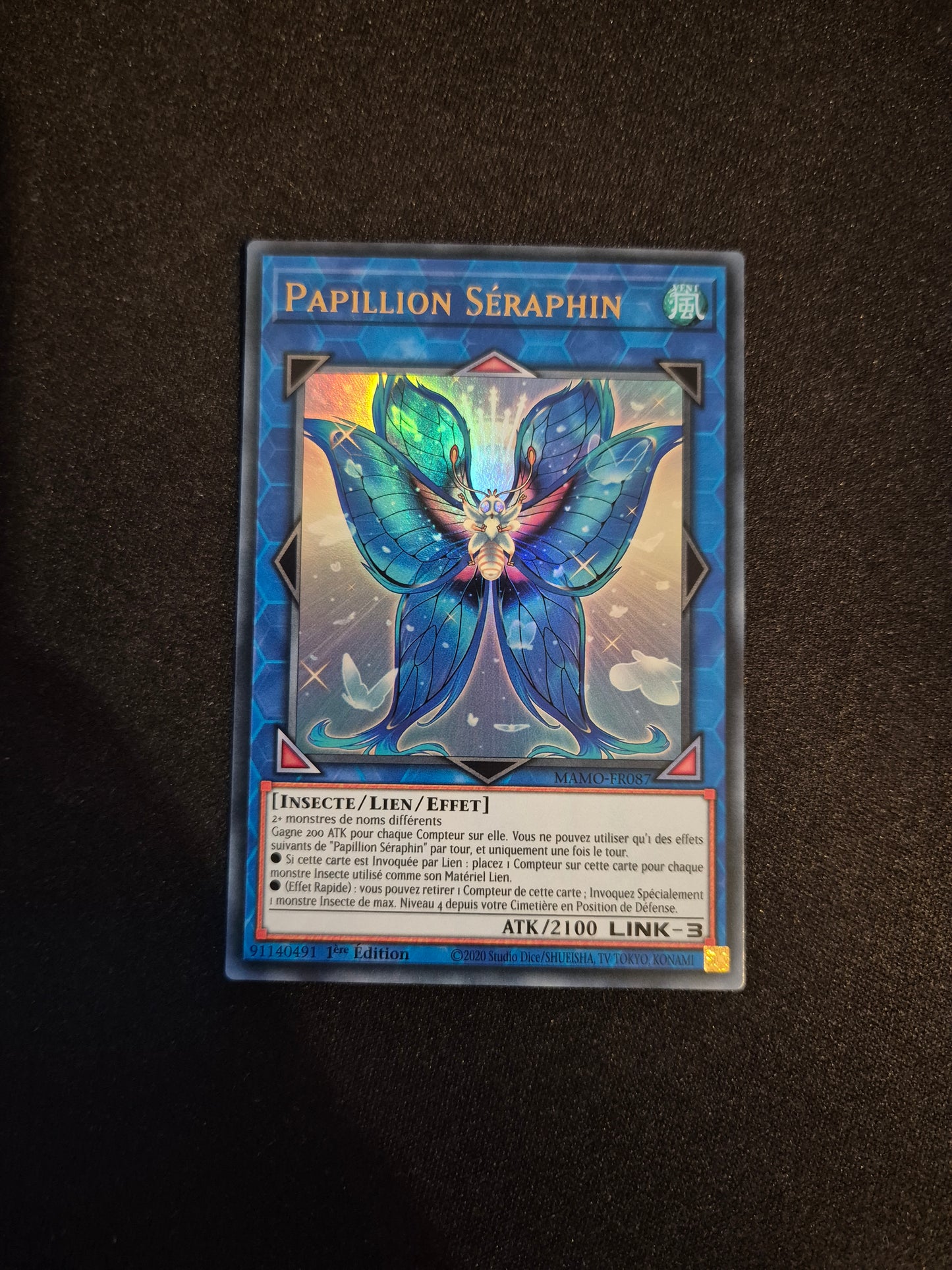 Carte Yu-Gi-Oh! Papillion Séraphin Ultra Rare MAMO-FR087
