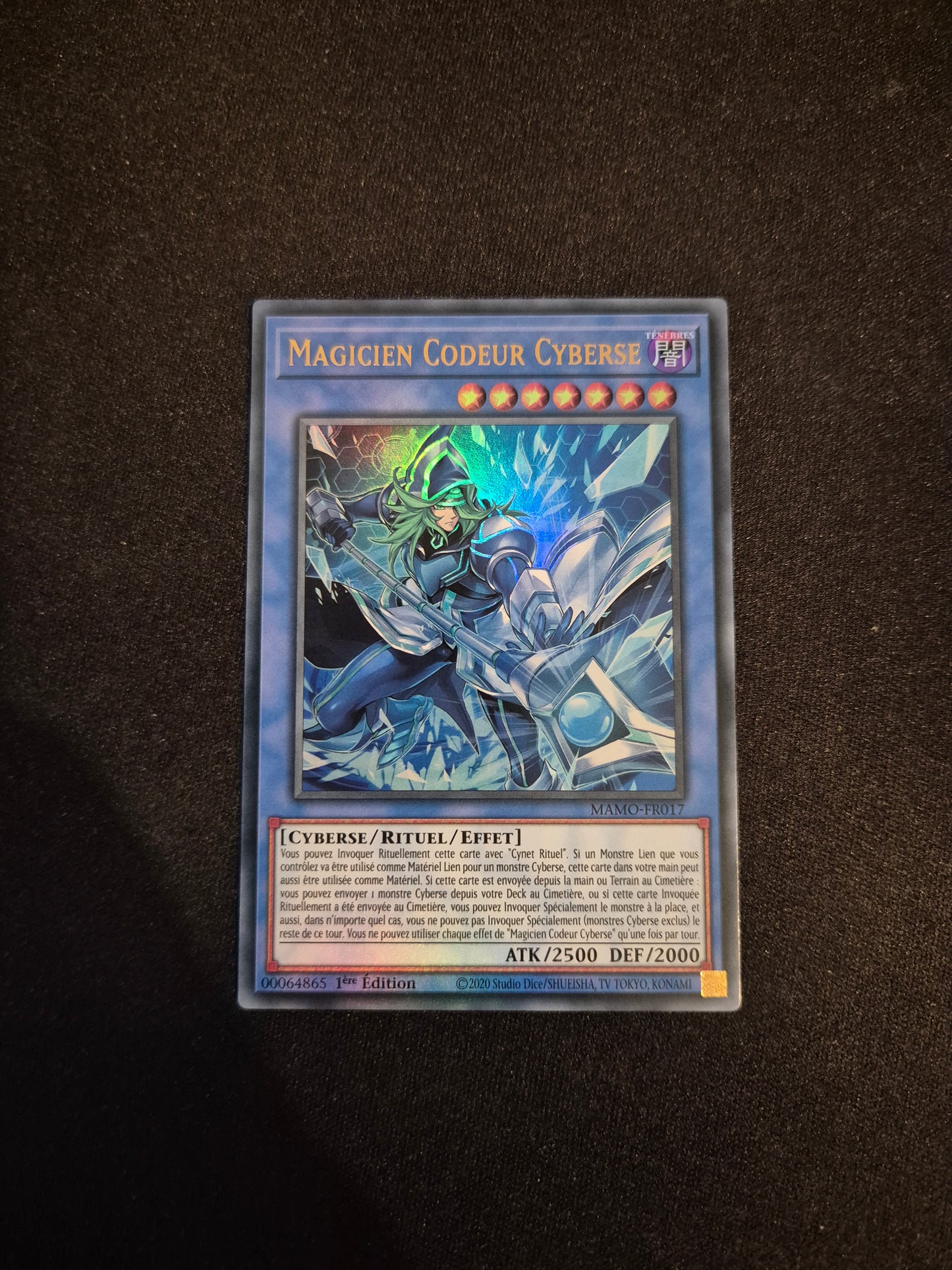 Carte Yu-Gi-Oh! Magicien Codeur Cyberse Ultra Rare MAMO-FR017