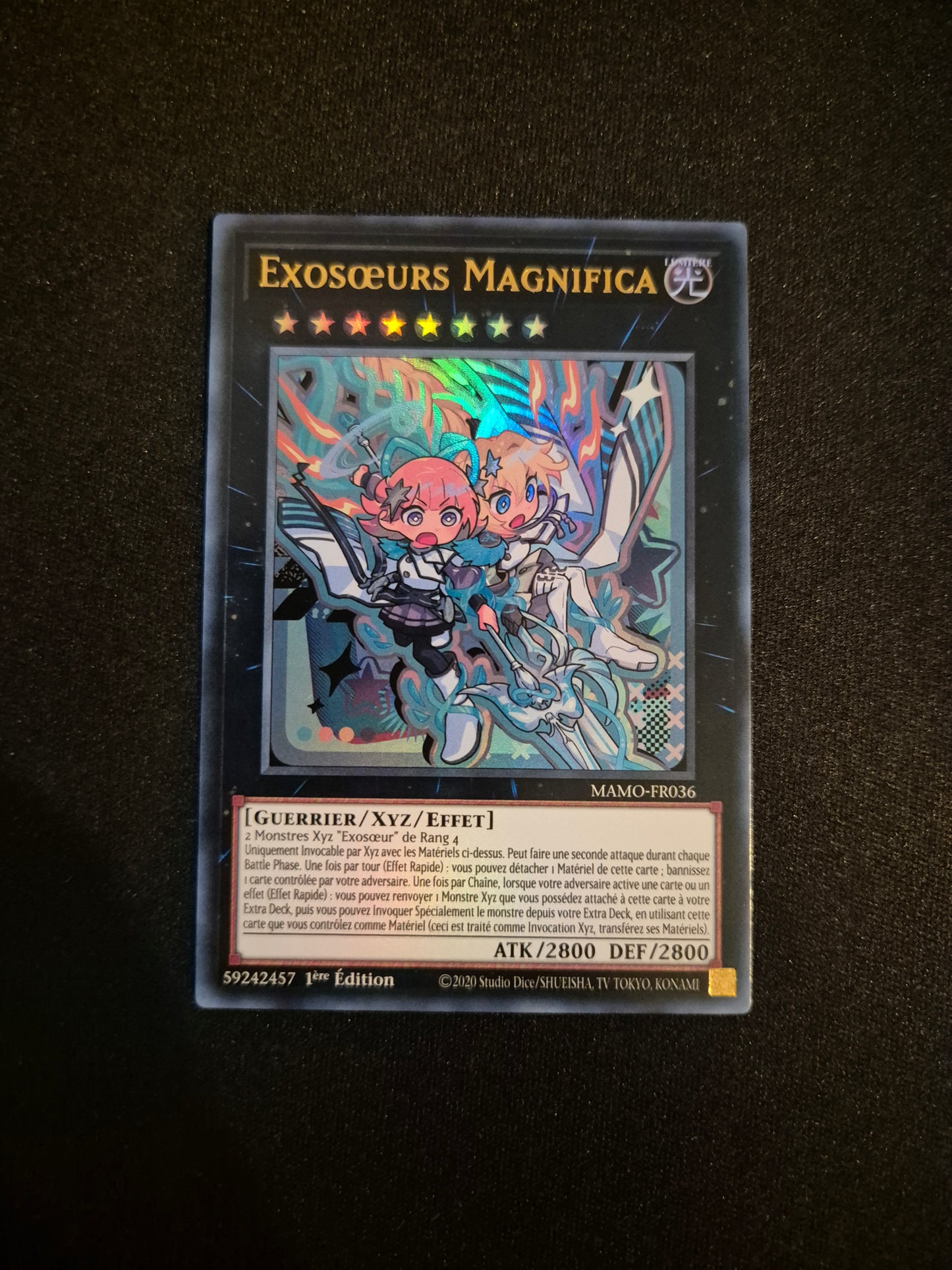Carte Yu-Gi-Oh! Exosoeurs Magnifica Ultra Rare MAMO-FR036
