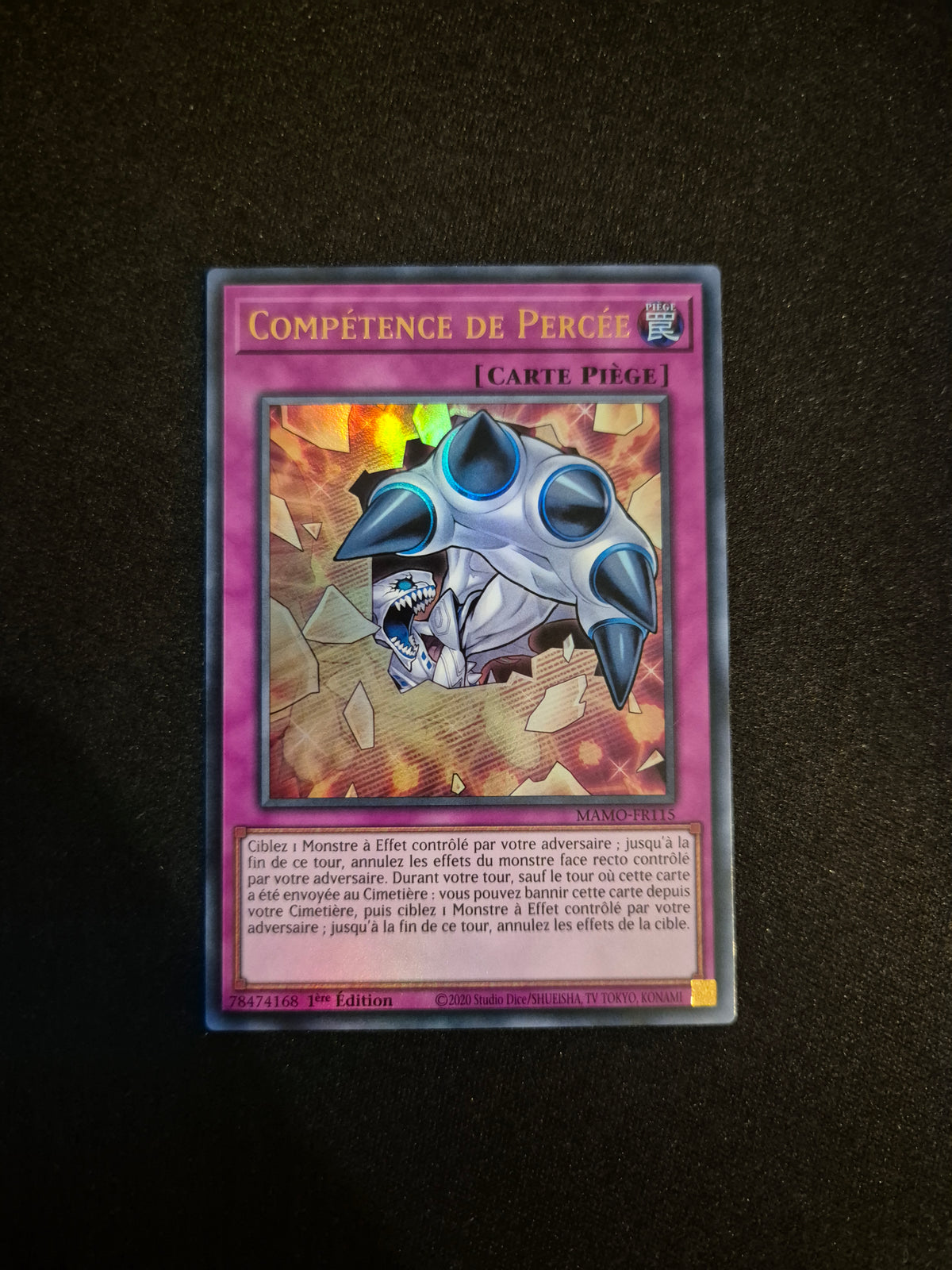Carte Yu-Gi-Oh! Compétence de Perée Ultra Rare MAMO-FR115