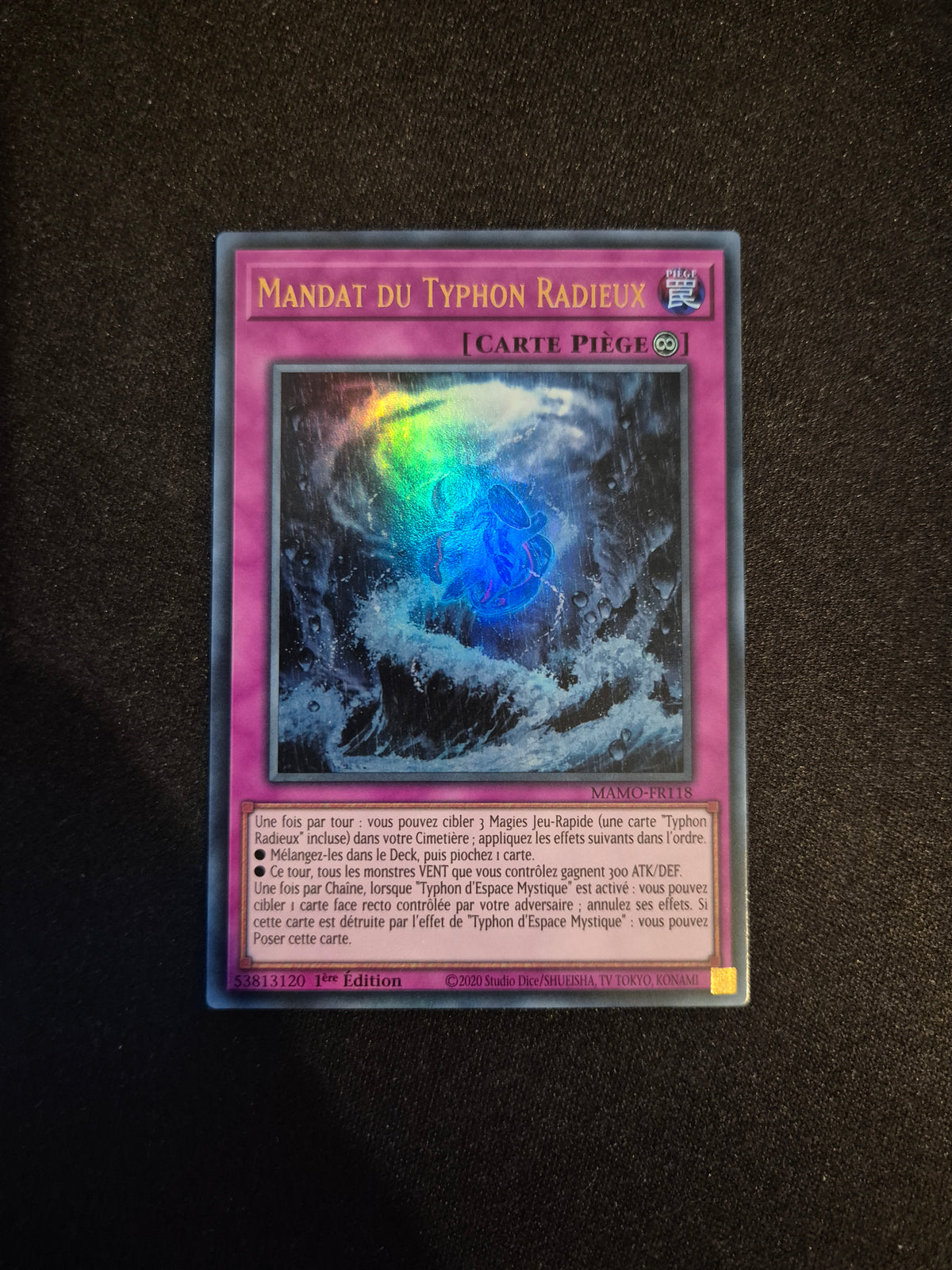 Carte Yu-Gi-Oh! Mandat du Typhon Radieux Ultra Rare MAMO-FR118