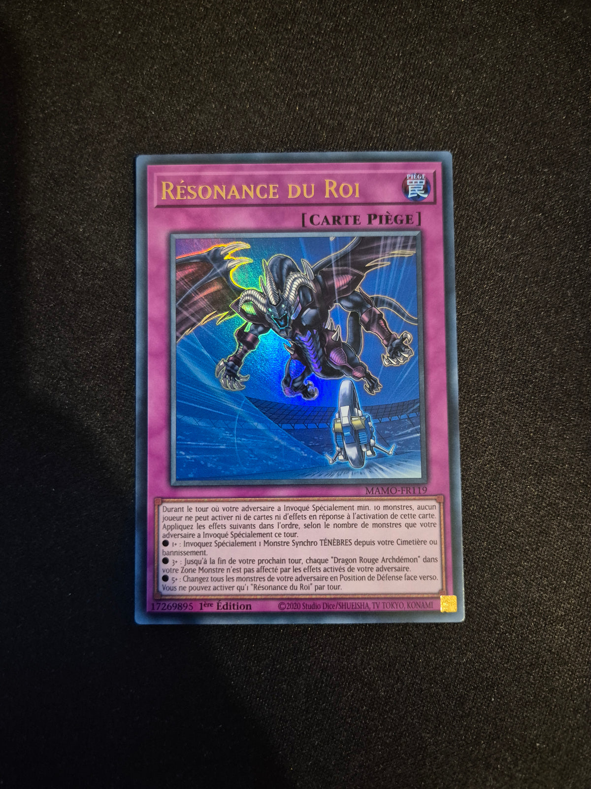 Carte Yu-Gi-Oh! Résonance du Roi Ultra Rare MAMO-FR119