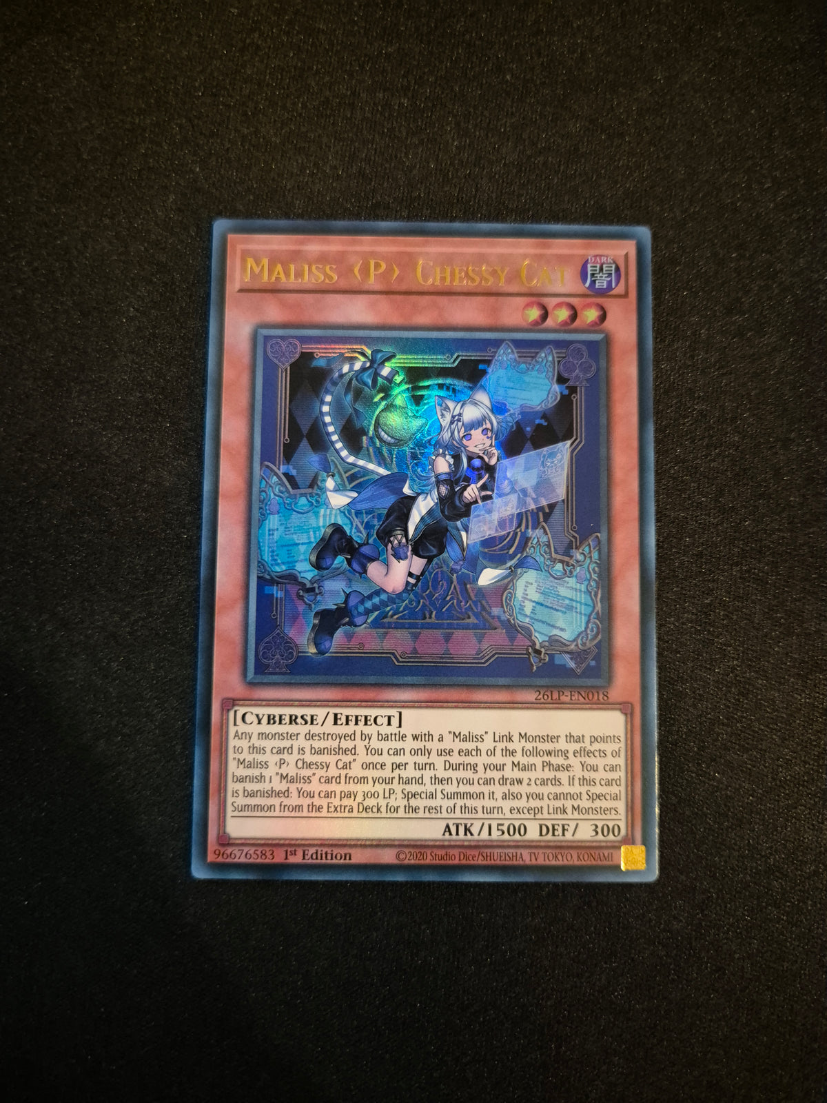Carte Yu-Gi-Oh! Maliss P Chessy Cat Ultra Rare 26LP-EN018