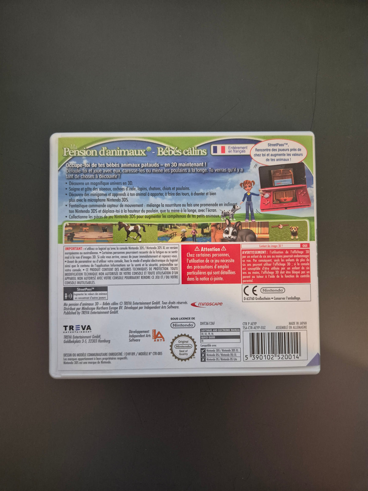 Ma Pension d'animaux Bébé Câlins Nintendo 3DS - Occasion