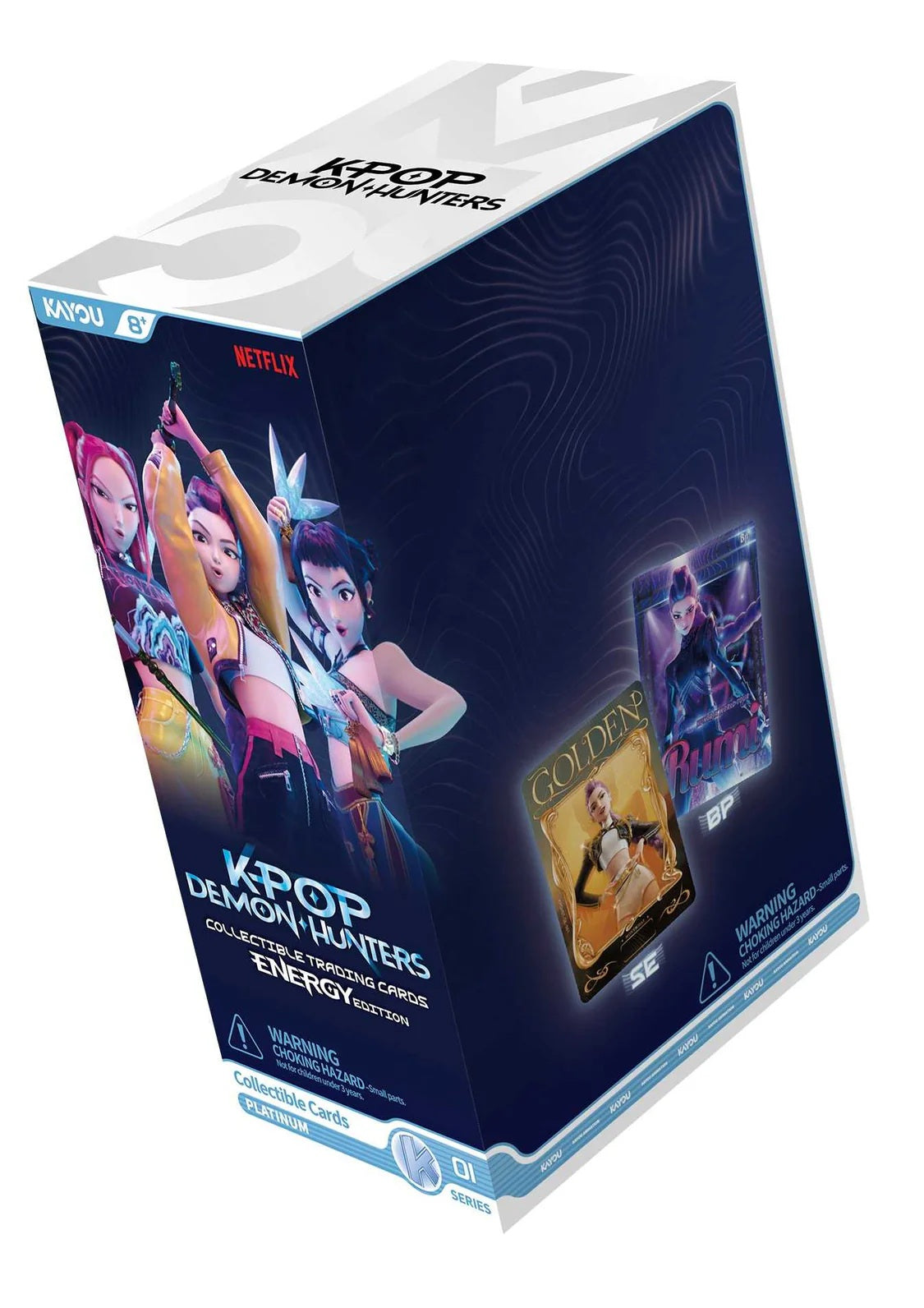 K-Pop Demon Hunters Collectible Trading Cards Energy Edition : Display de 12 boosters métallisés Série B1 - UK