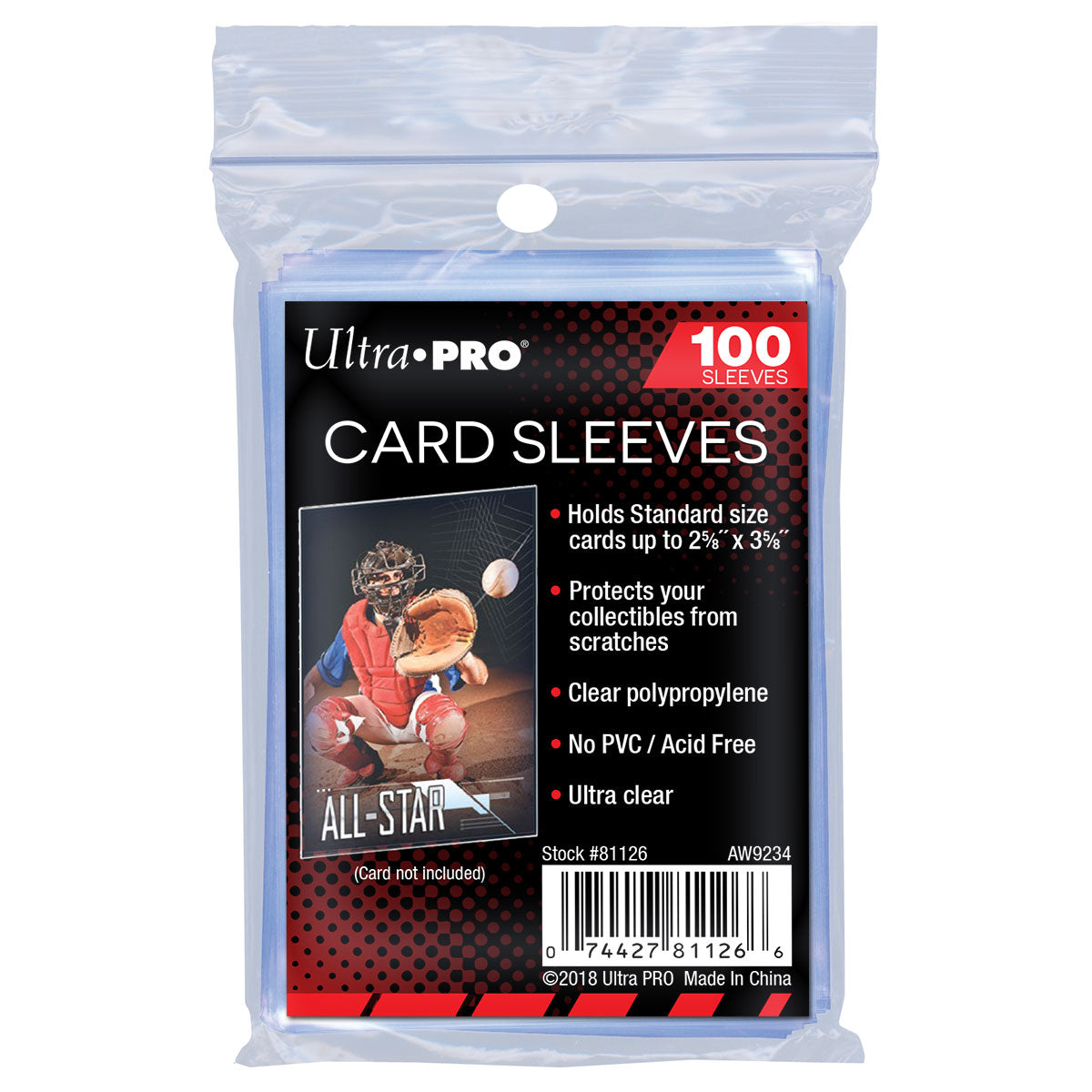 Ultra Pro Card Sleeves Taille Standard 63.5 x 88 mm - Paquet de 100