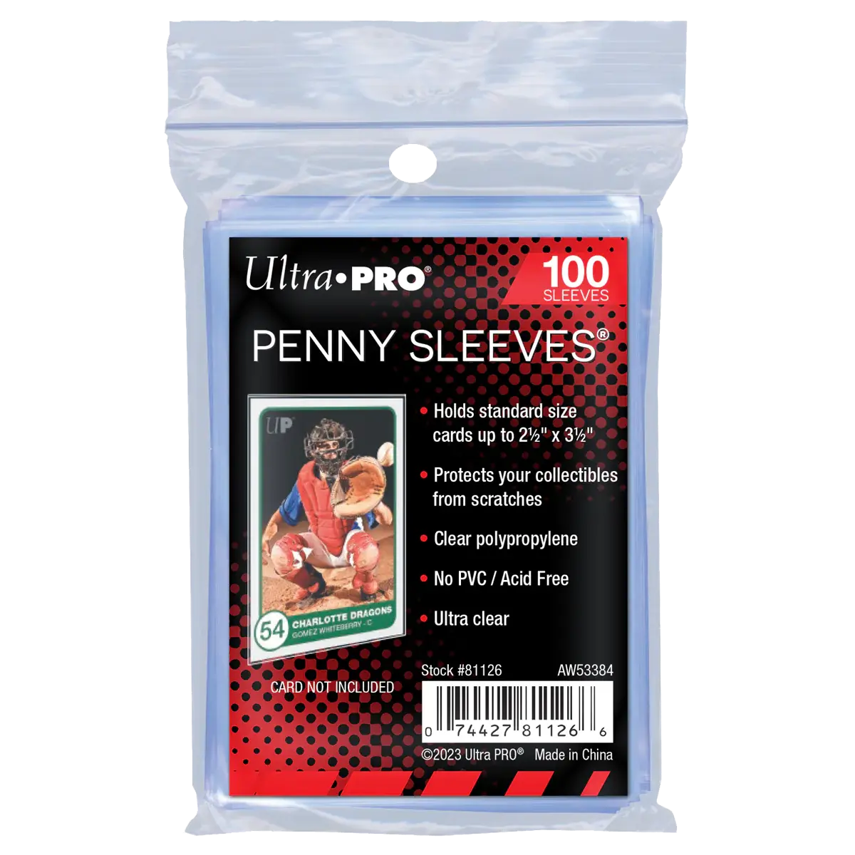 Ultra Pro Sleeve Protection Souple 6.5x9cm - 1 Pack de 100 Sleeves