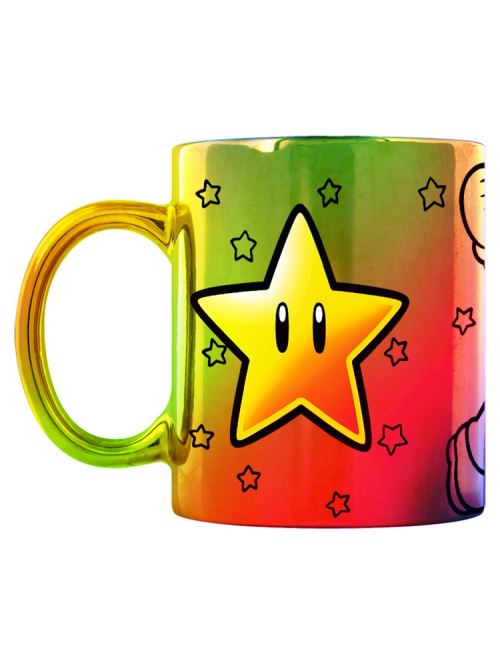 Mug Super Mario Metallic Star Power - Pyramid 315 Ml