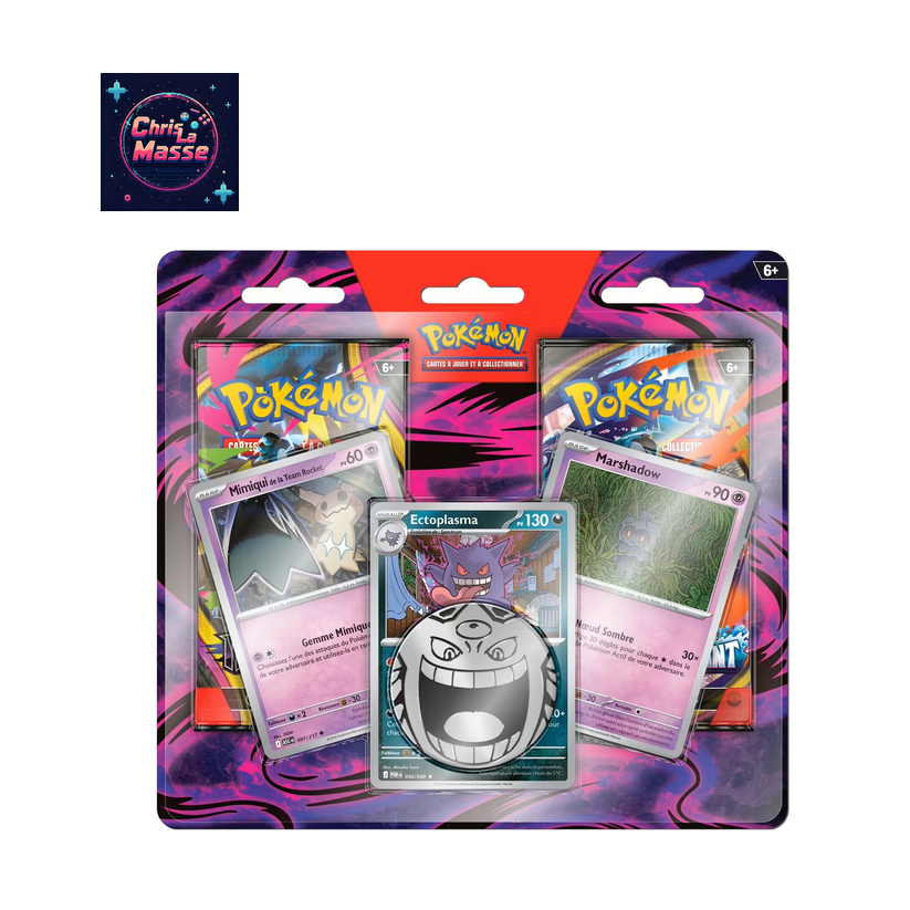 Pokémon JCC : Pack Promotionnel de 2 Boosters Ectoplasma ME04 ME05 - FR