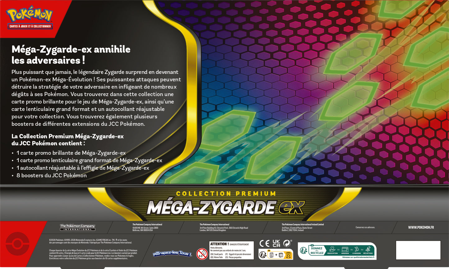 Pokémon JCC : Coffret Collection Premium Méga-Zygarde EX - FR