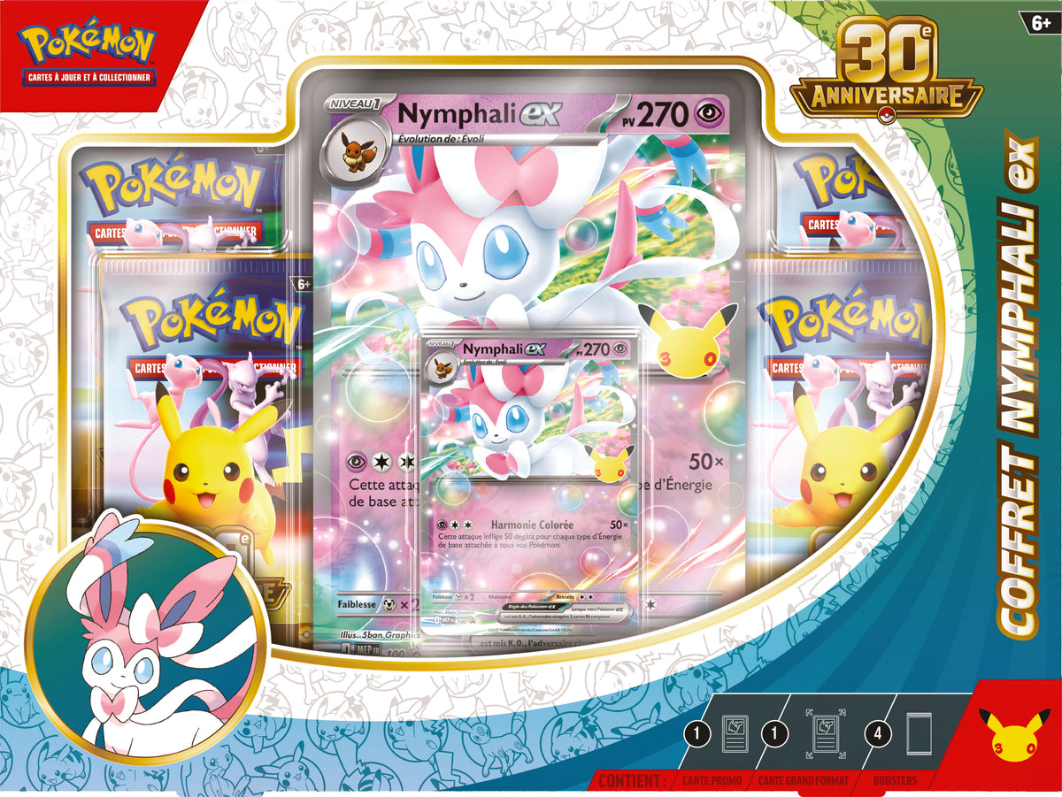 Pokémon JCC : Coffret 30 ans Nymphali-EX - FR