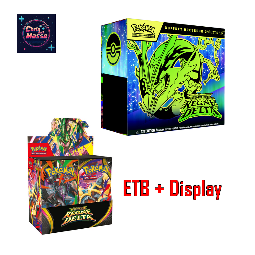 Pokémon JCC : Pack ME06 Règne Delta ETB + Display