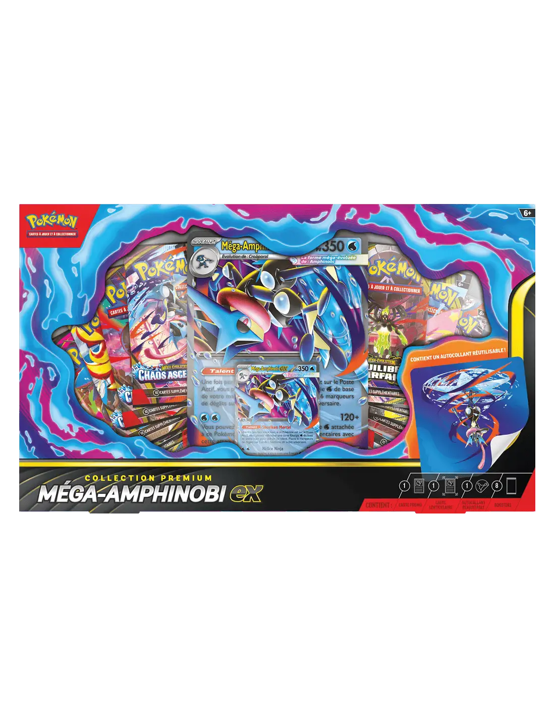 Pokémon JCC : Coffret Collection Premium Méga-Amphinobi EX - FR