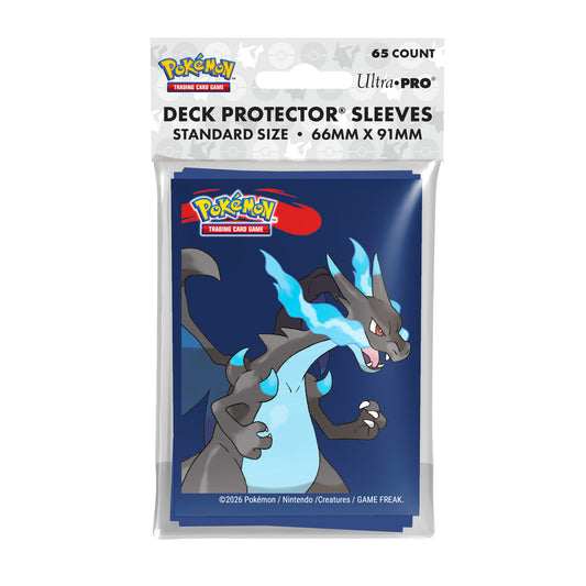 Ultra Pro : Pokémon JCC :  Pochettes de protection Méga-Dracaufeu X 65 pcs (66 x 91 mm)