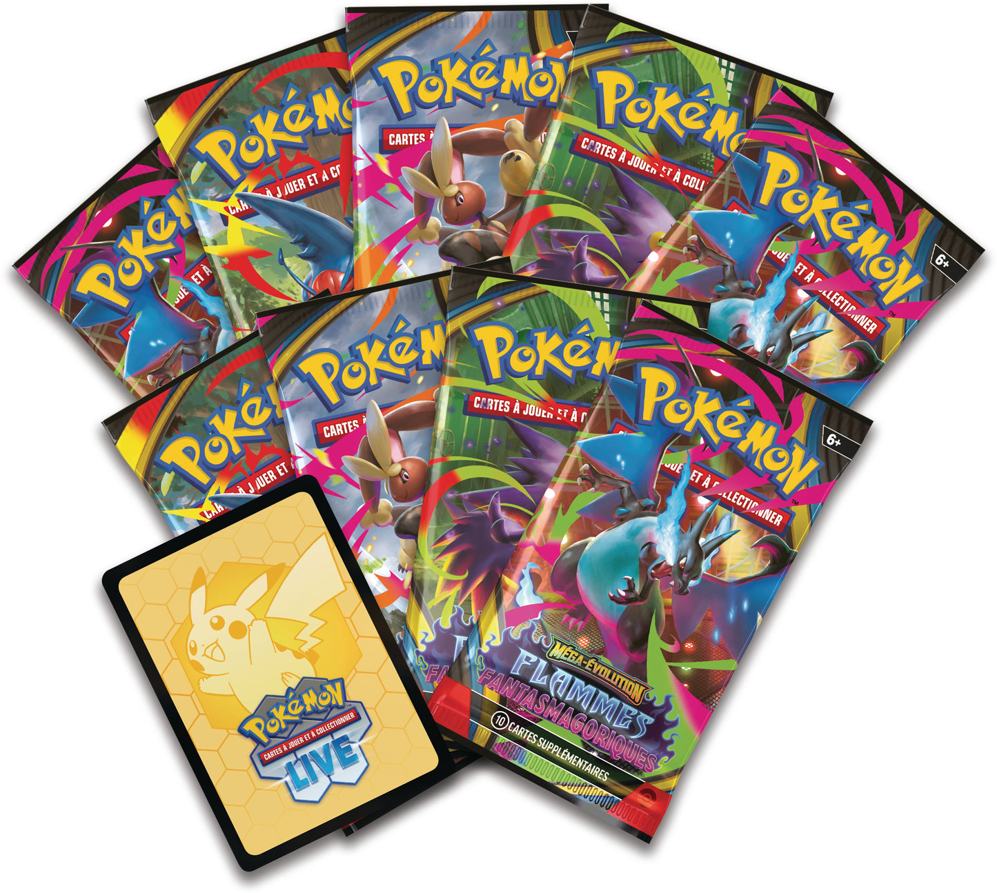 Pokémon JCC : ETB Coffret Dresseur d'Élite ME02 Méga-Évolution Flammes Fantasmagoriques FR