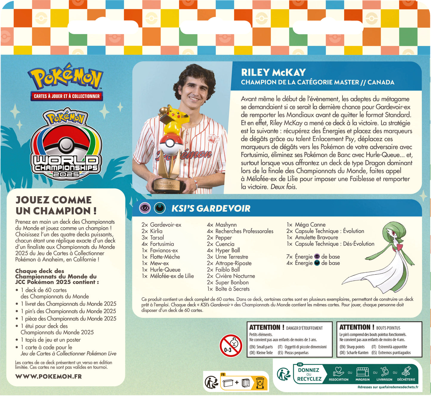 Pokémon JCC : Decks des Championnats du Monde 2025 - FR (1x deck aléatoire)