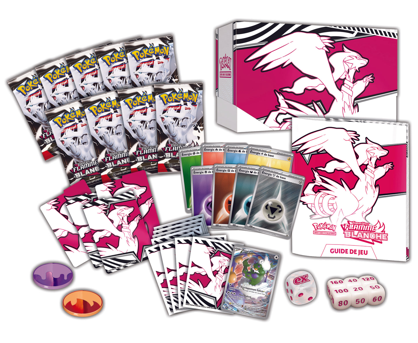 Pokémon JCC : Coffret Dresseur d'Élite Écarlate et Violet - EV 10.5 Flamme Blanche - FR