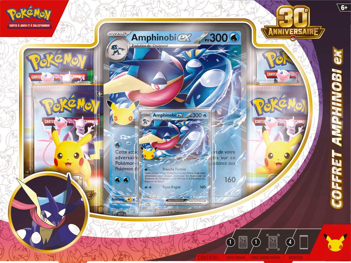 Pokémon JCC : Coffret 30 ans Amphinobi-EX - FR