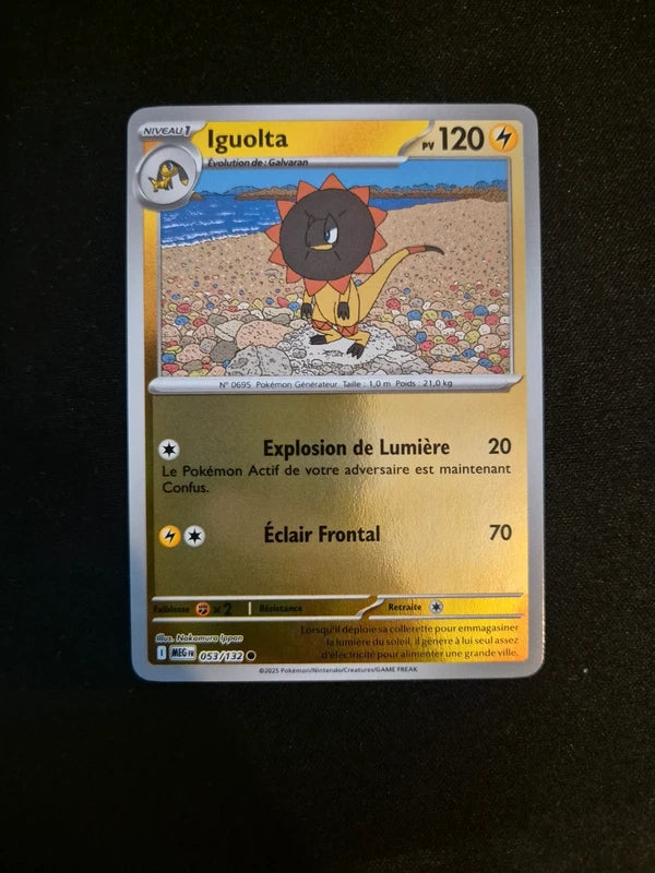 Carte Pokémon Iguolta Holo Reverse 053/132 ME01 Méga-Évolution