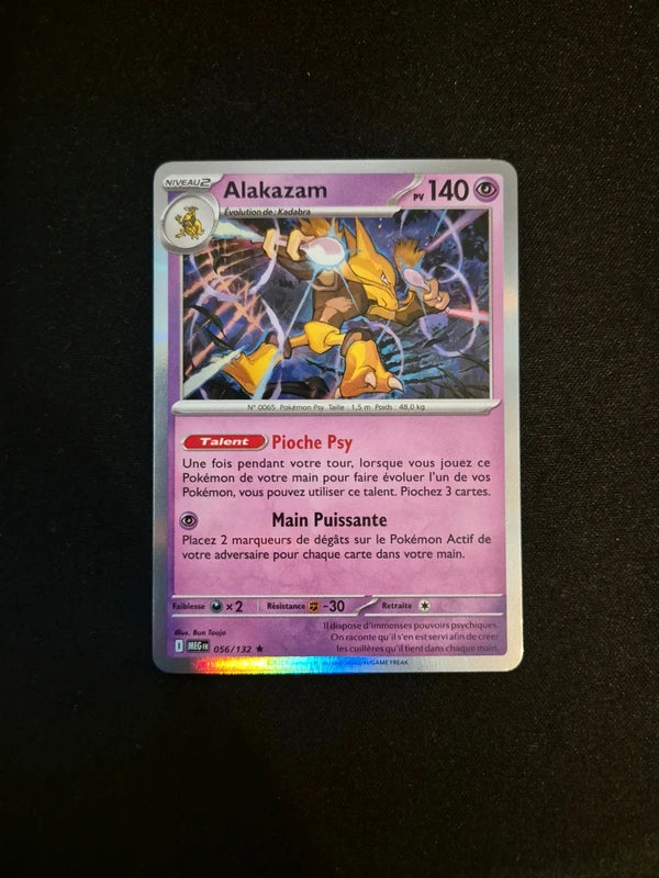 Carte Pokémon Alakazam Holo 056/132 ME01 Méga-Évolution