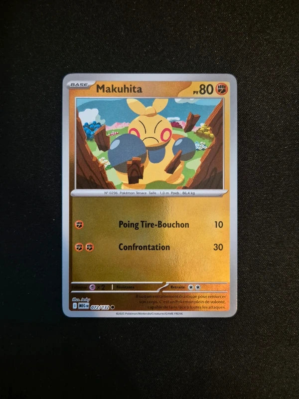 Carte Pokémon Makuhita Holo Reverse 072/132 ME01 Méga-Évolution