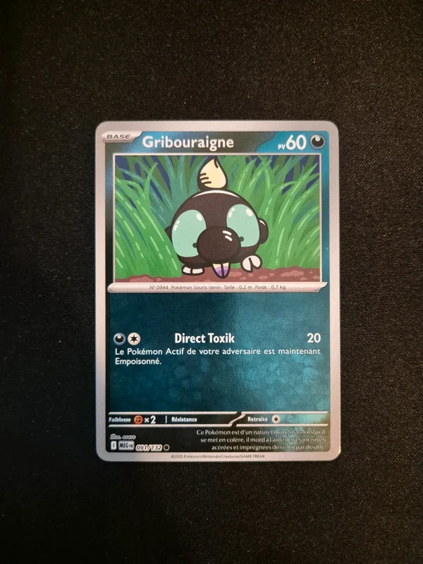 Carte Pokémon Gribouraigne Holo Reverse 091/132 ME01 Méga-Évolution