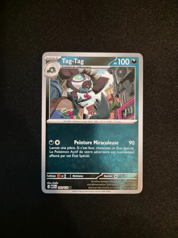 Carte Pokémon Tag-Tag Holo Reverse 092/132 ME01 Méga-Évolution