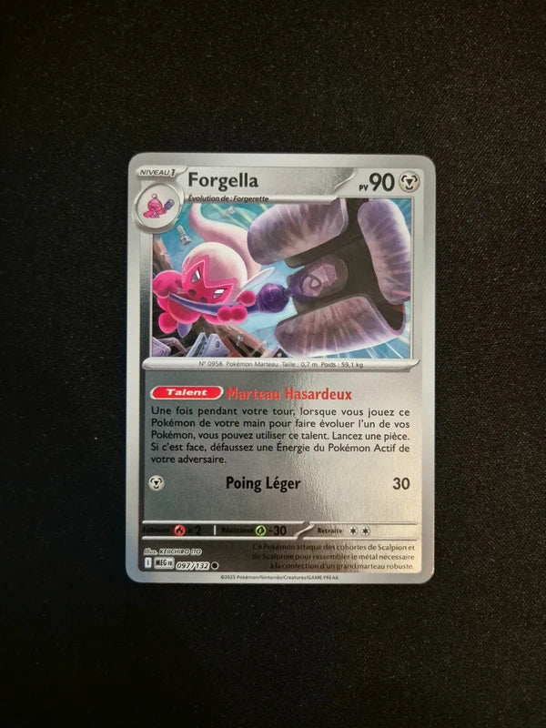 Carte Pokémon Forgella Holo Reverse 097/132 ME01 Méga-Évolution