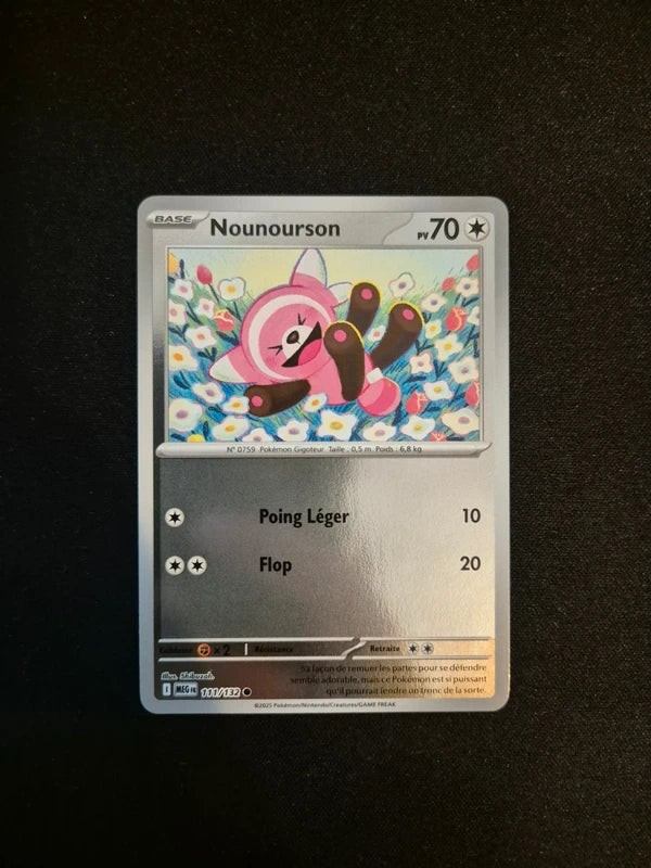 Carte Pokémon Nounourson Holo Reverse 111/132 ME01 Méga-Évolution