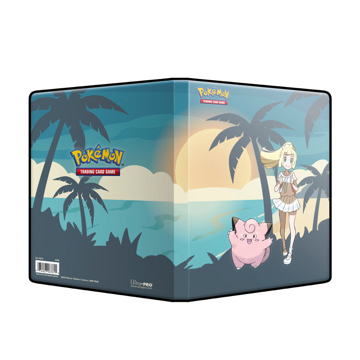 Ultra Pro Pokémon JCC : Portfolio Binder à 4 pochettes Lillie et Mélofée (80 cartes)
