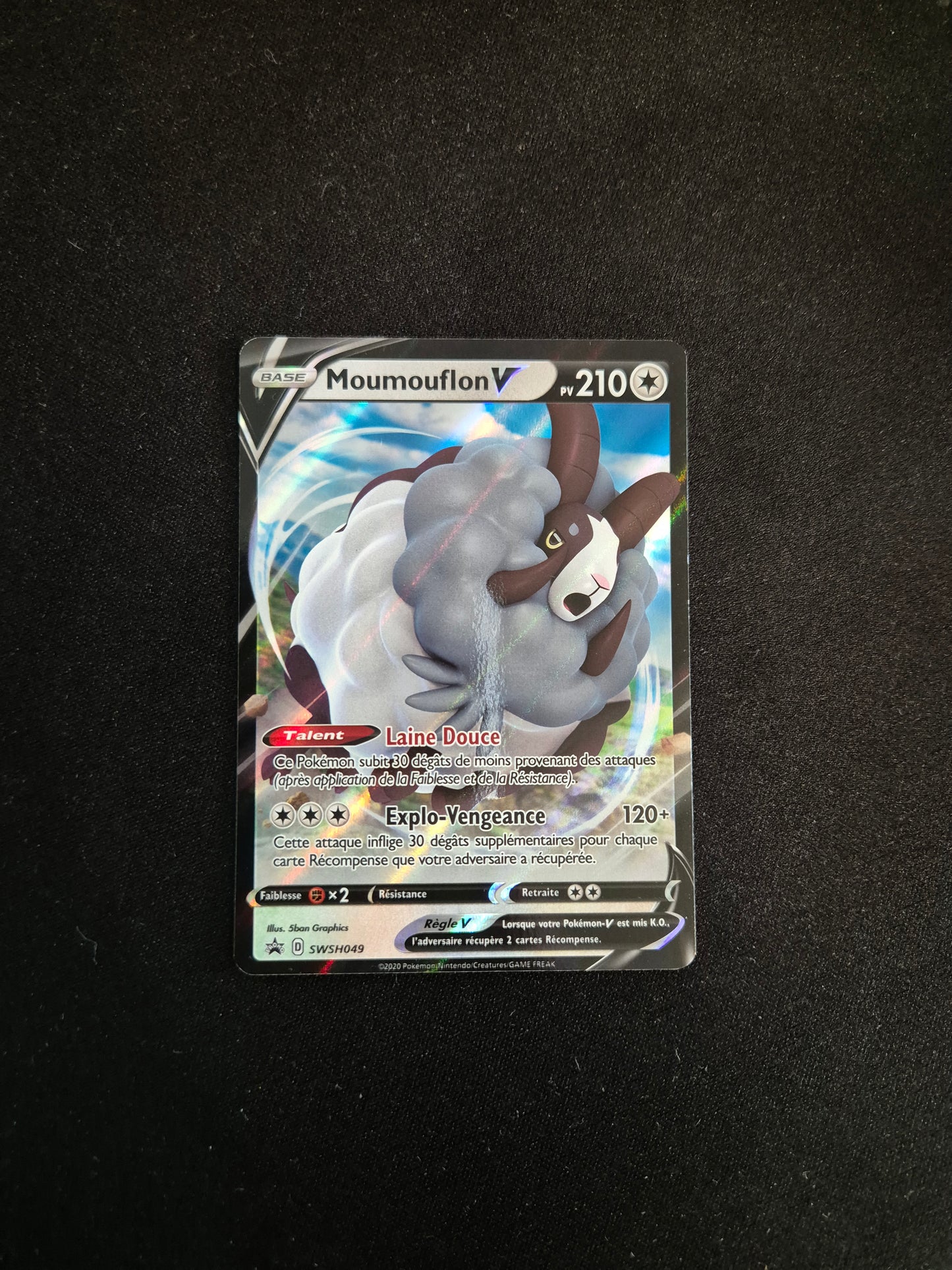 Carte Pokémon Moumouflon V SWSH049