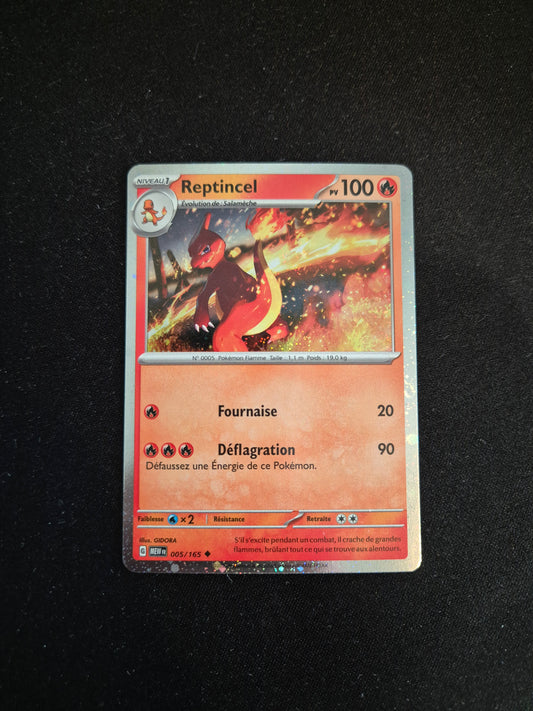 Carte Pokémon Reptincel Holo Point 005/165 Promo MEW 151