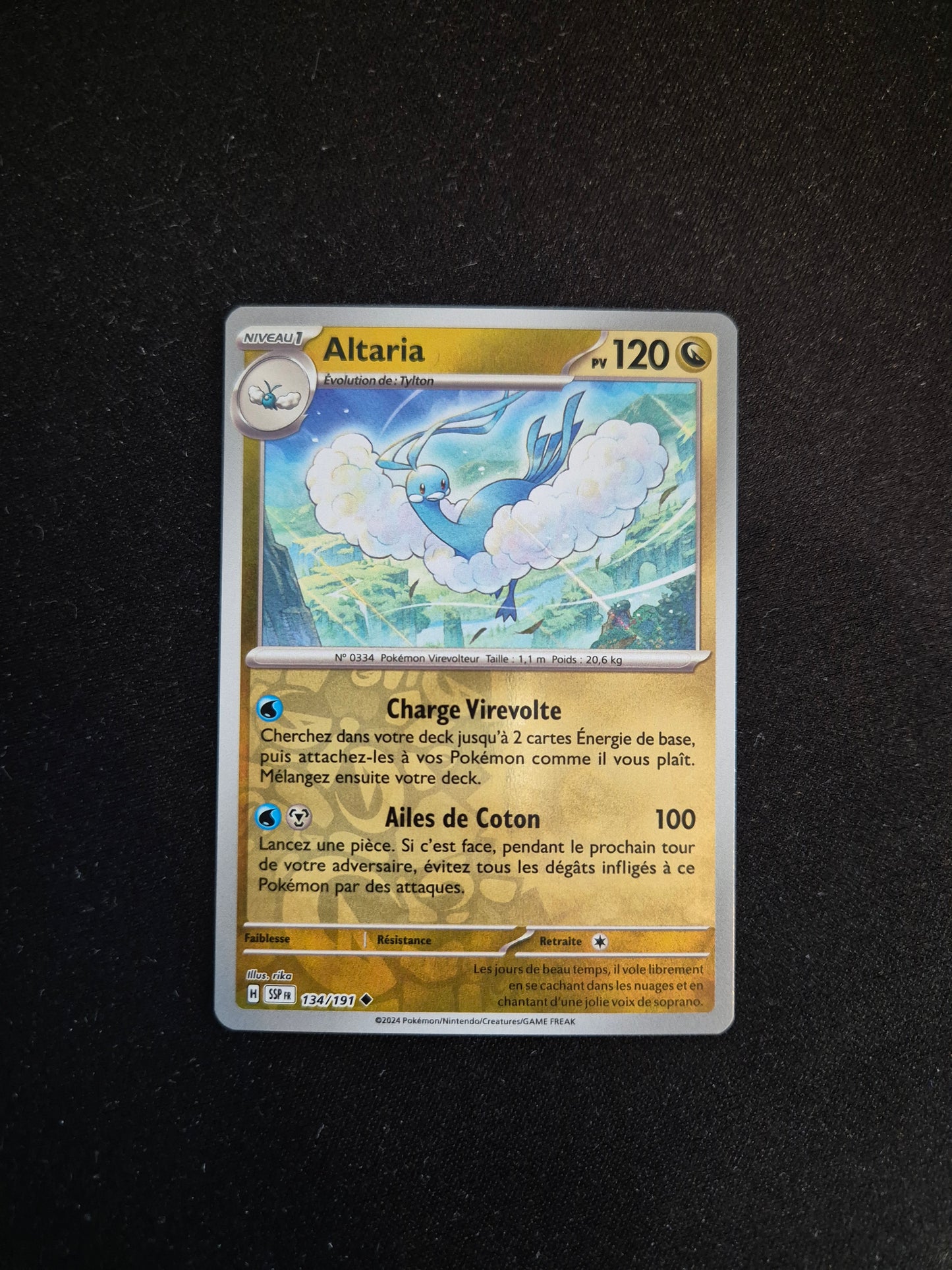 Carte Pokémon Altaria Reverse 134/191 EV08 Étincelles Déferlantes